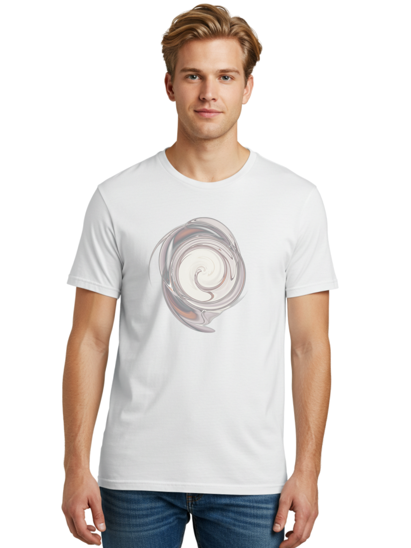 Silver-Swirl Men'S Graphic Tee, 100% Cotton, Comfortable Casual Summer Wear, Machine Washable, Vintage Camera, Old Camera, Antique Camera, Black Camera, Classic Photography, Photography Equipment, Nostalgic Device, Film Camera, Camera Art Bah119