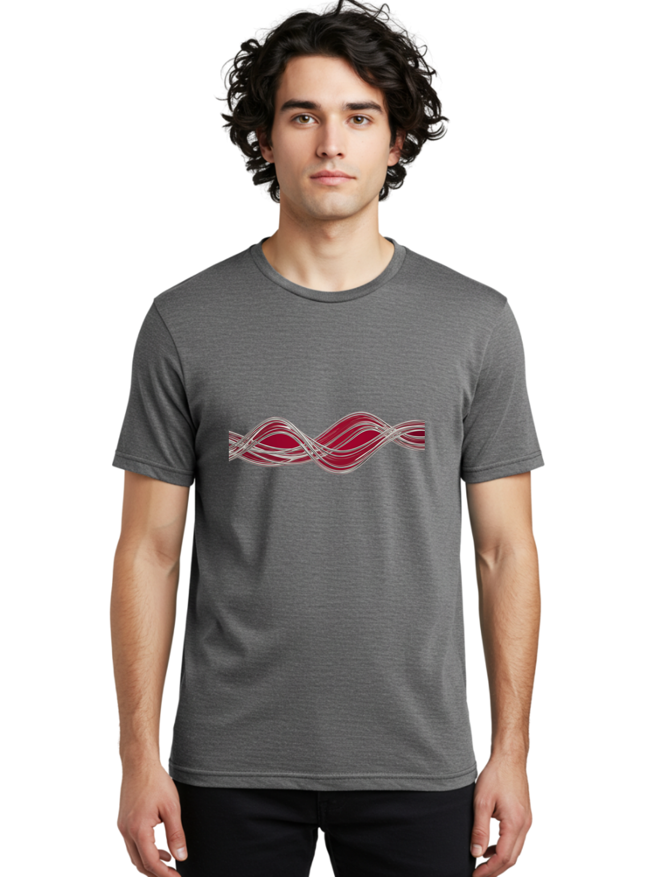 Silver-Twisted-Ribbons Men'S Graphic Tee, 100% Cotton, Comfortable Casual Summer Wear, Machine Washable, Vintage Camera, Old Camera, Antique Camera, Black Camera, Classic Photography, Photography Equipment, Nostalgic Device, Film Camera, Bah121