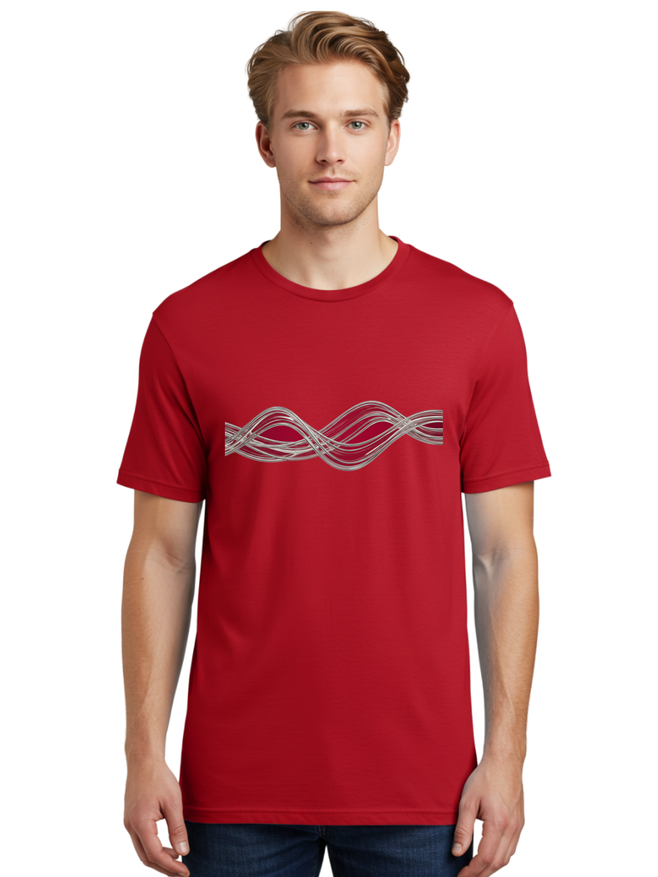 Silver-Twisted-Ribbons Men'S Graphic Tee, 100% Cotton, Comfortable Casual Summer Wear, Machine Washable, Vintage Camera, Old Camera, Antique Camera, Black Camera, Classic Photography, Photography Equipment, Nostalgic Device, Film Camera, Bah121