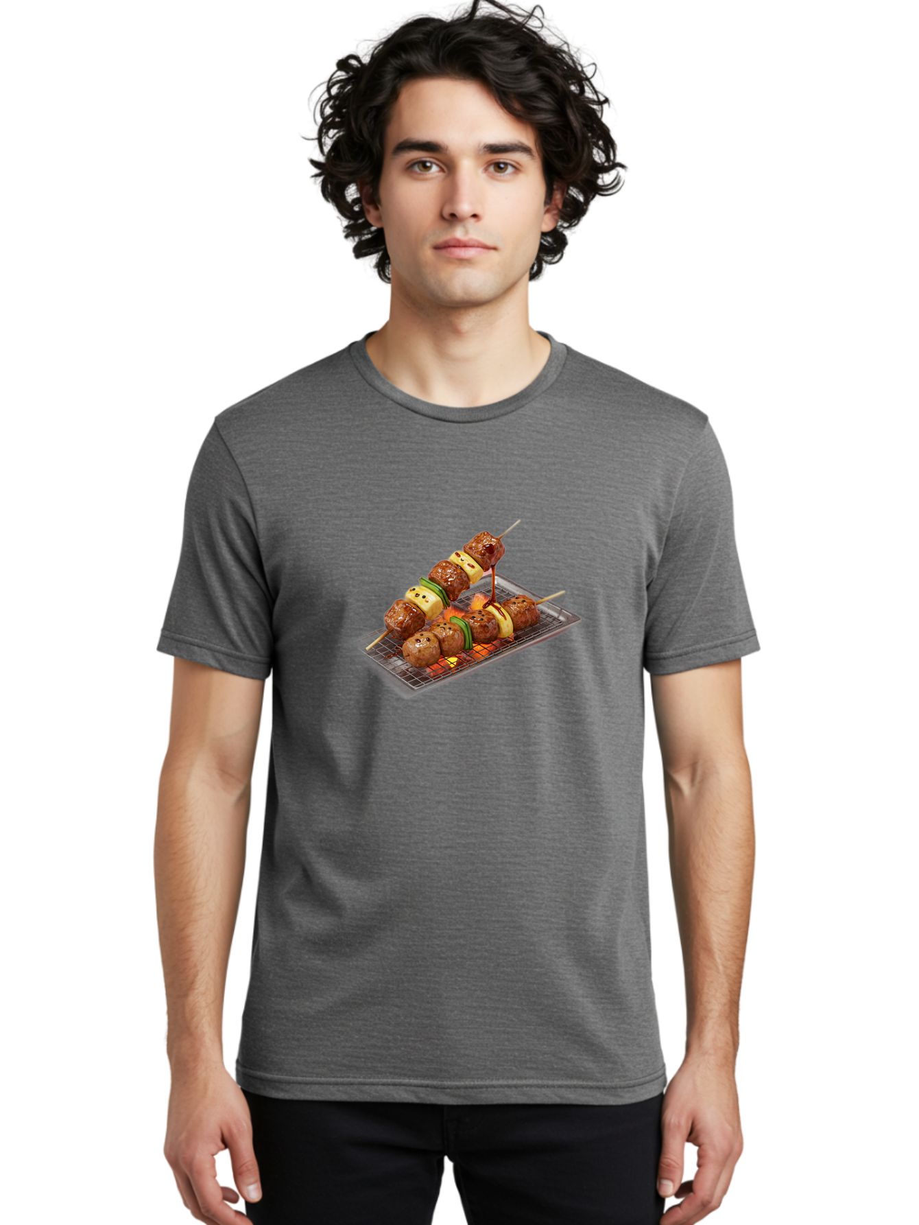 Skewers-On-Grill Men'S Graphic Tee, 100% Cotton, Comfortable Casual Summer Wear, Machine Washable, Vintage Camera, Old Camera, Antique Camera, Black Camera, Classic Photography, Photography Equipment, Nostalgic Device, Film Camera, Camera Art Bah122