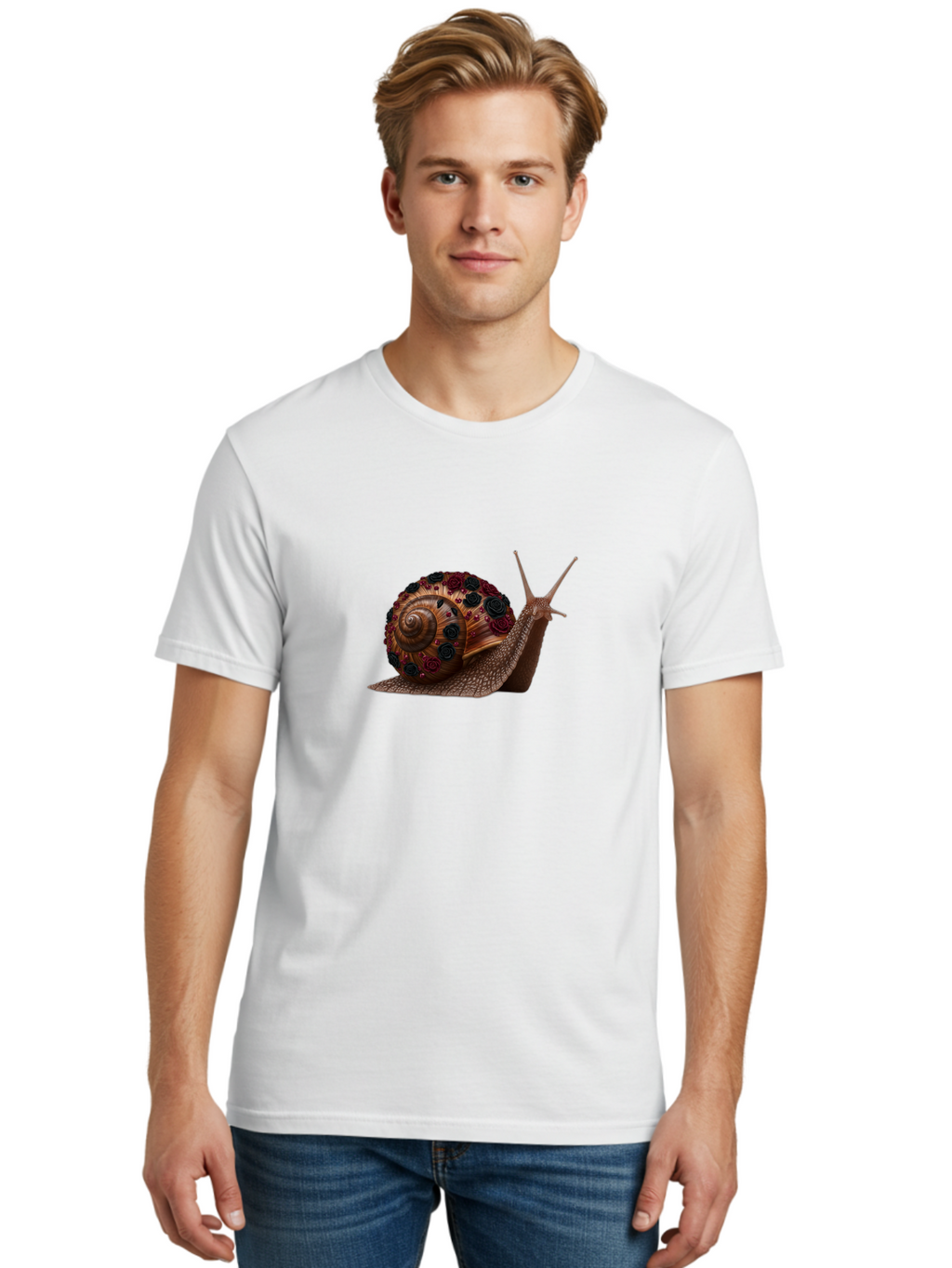 Snail-2 Men'S Graphic Tee, 100% Cotton, Comfortable Casual Summer Wear, Machine Washable, Vintage Camera, Old Camera, Antique Camera, Black Camera, Classic Photography, Photography Equipment, Nostalgic Device, Film Camera, Camera Art Bah132