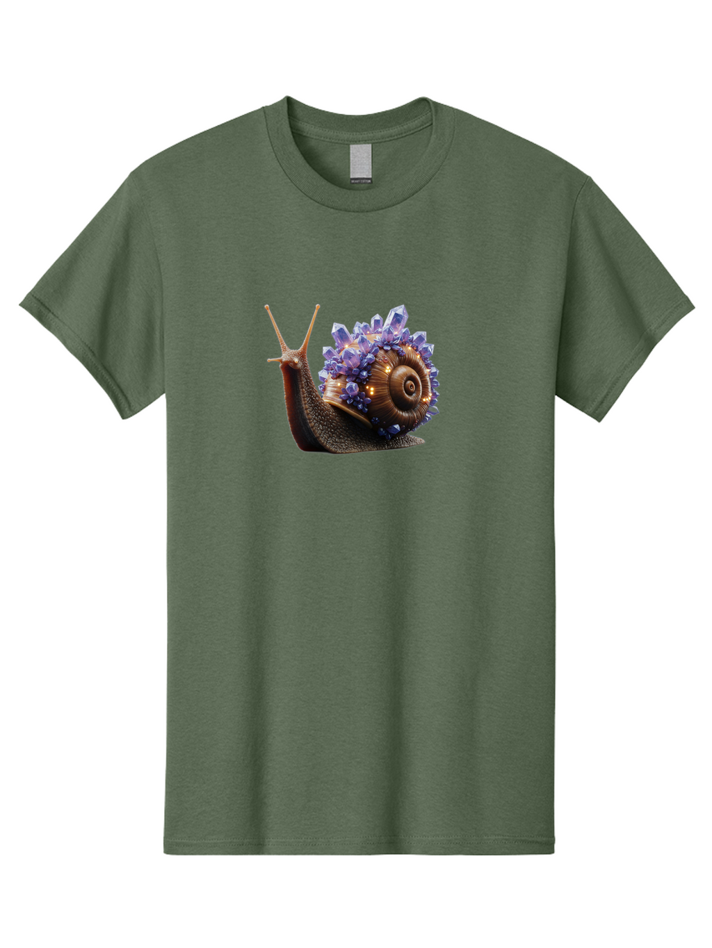 Snail-With-Crystals Men'S Graphic Tee, 100% Cotton, Comfortable Casual Summer Wear, Machine Washable, Vintage Camera, Old Camera, Antique Camera, Black Camera, Classic Photography, Photography Equipment, Nostalgic Device, Film Camera, Bah136