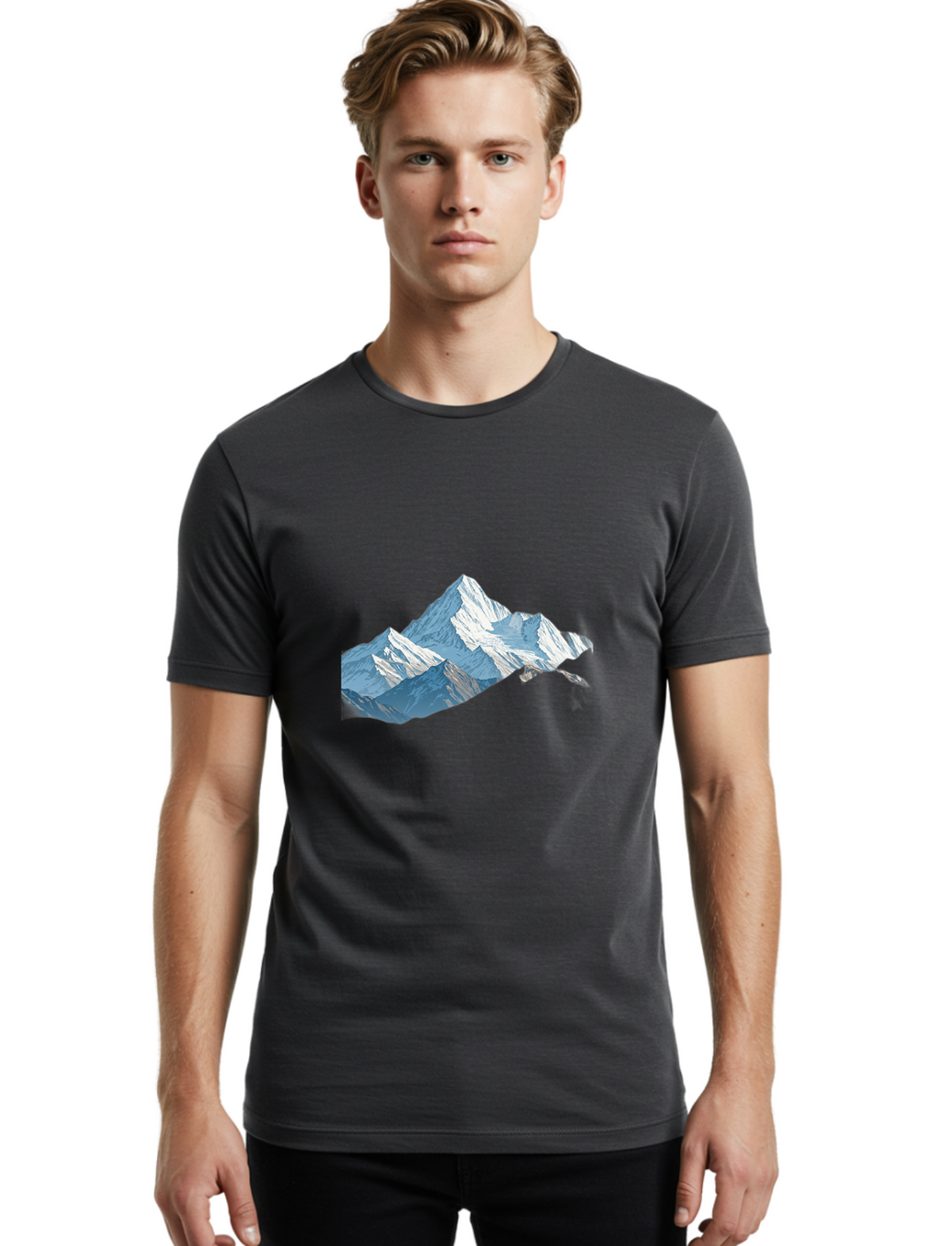 Snow-Mountains Men'S Graphic Tee, 100% Cotton, Comfortable Casual Summer Wear, Machine Washable, Vintage Camera, Old Camera, Antique Camera, Black Camera, Classic Photography, Photography Equipment, Nostalgic Device, Film Camera, Camera Art Bah151