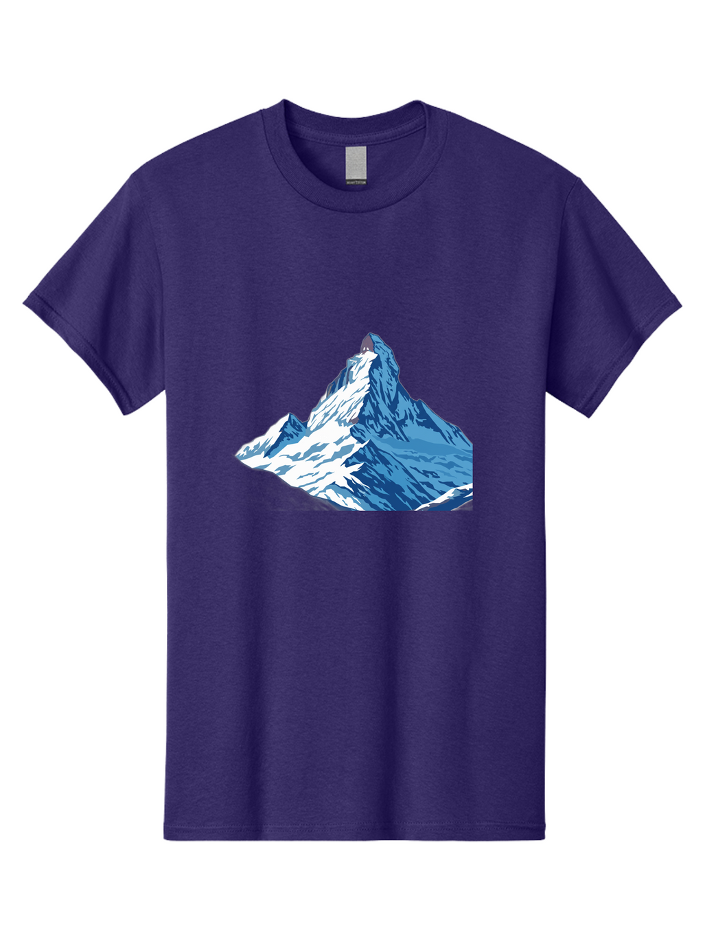 Snowy-Mountain-Peak-1 Men'S Graphic Tee, 100% Cotton, Comfortable Casual Summer Wear, Machine Washable, Vintage Camera, Old Camera, Antique Camera, Black Camera, Classic Photography, Photography Equipment, Nostalgic Device, Film Camera, Bah152