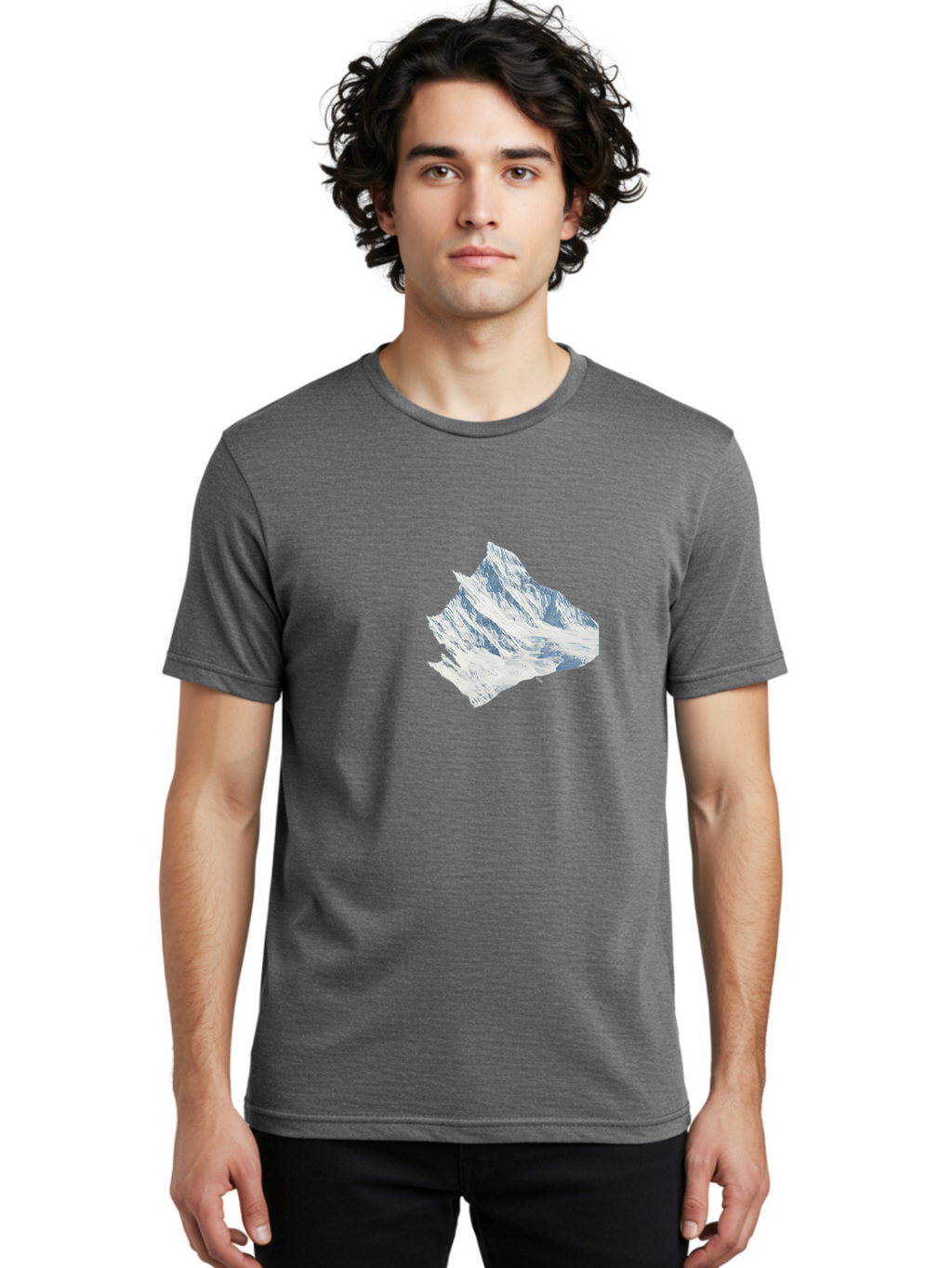 Snowy-Mountain-Peak Men'S Graphic Tee, 100% Cotton, Comfortable Casual Summer Wear, Machine Washable, Vintage Camera, Old Camera, Antique Camera, Black Camera, Classic Photography, Photography Equipment, Nostalgic Device, Film Camera, Bah153