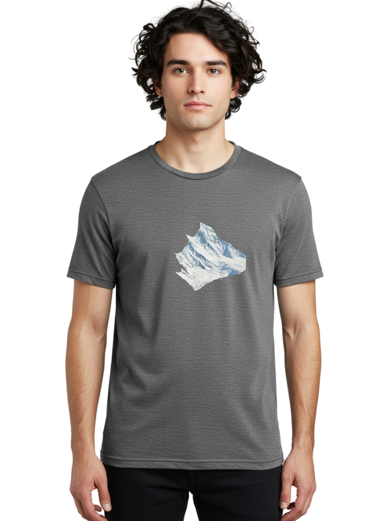 Snowy-Mountain-Peak Men'S Graphic Tee, 100% Cotton, Comfortable Casual Summer Wear, Machine Washable, Vintage Camera, Old Camera, Antique Camera, Black Camera, Classic Photography, Photography Equipment, Nostalgic Device, Film Camera, Bah153