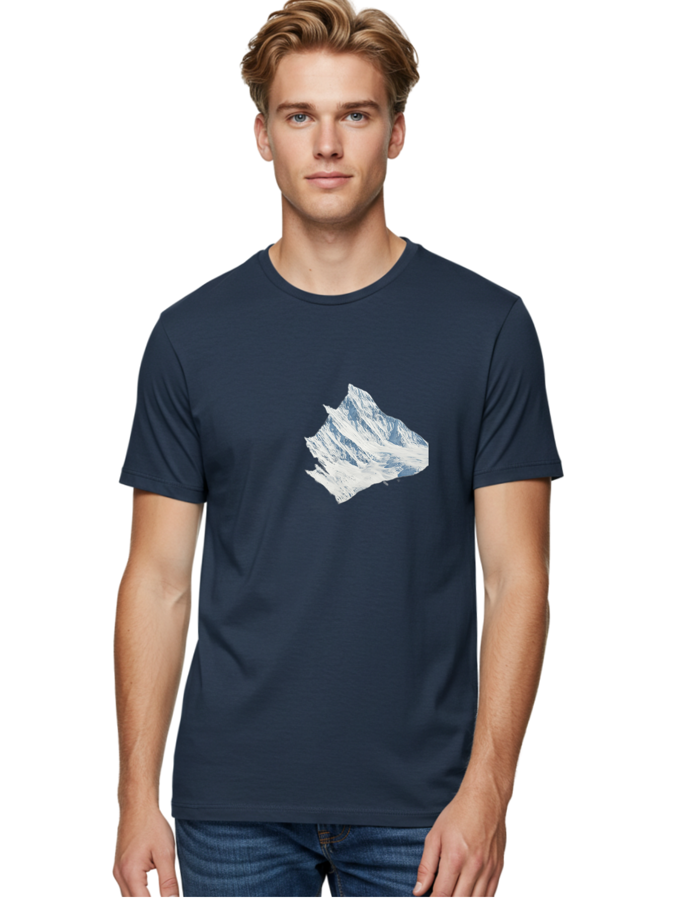 Snowy-Mountain-Peak Men'S Graphic Tee, 100% Cotton, Comfortable Casual Summer Wear, Machine Washable, Vintage Camera, Old Camera, Antique Camera, Black Camera, Classic Photography, Photography Equipment, Nostalgic Device, Film Camera, Bah153