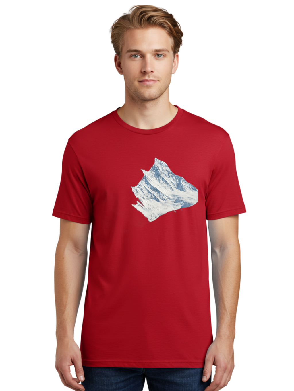 Snowy-Mountain-Peak Men'S Graphic Tee, 100% Cotton, Comfortable Casual Summer Wear, Machine Washable, Vintage Camera, Old Camera, Antique Camera, Black Camera, Classic Photography, Photography Equipment, Nostalgic Device, Film Camera, Bah153
