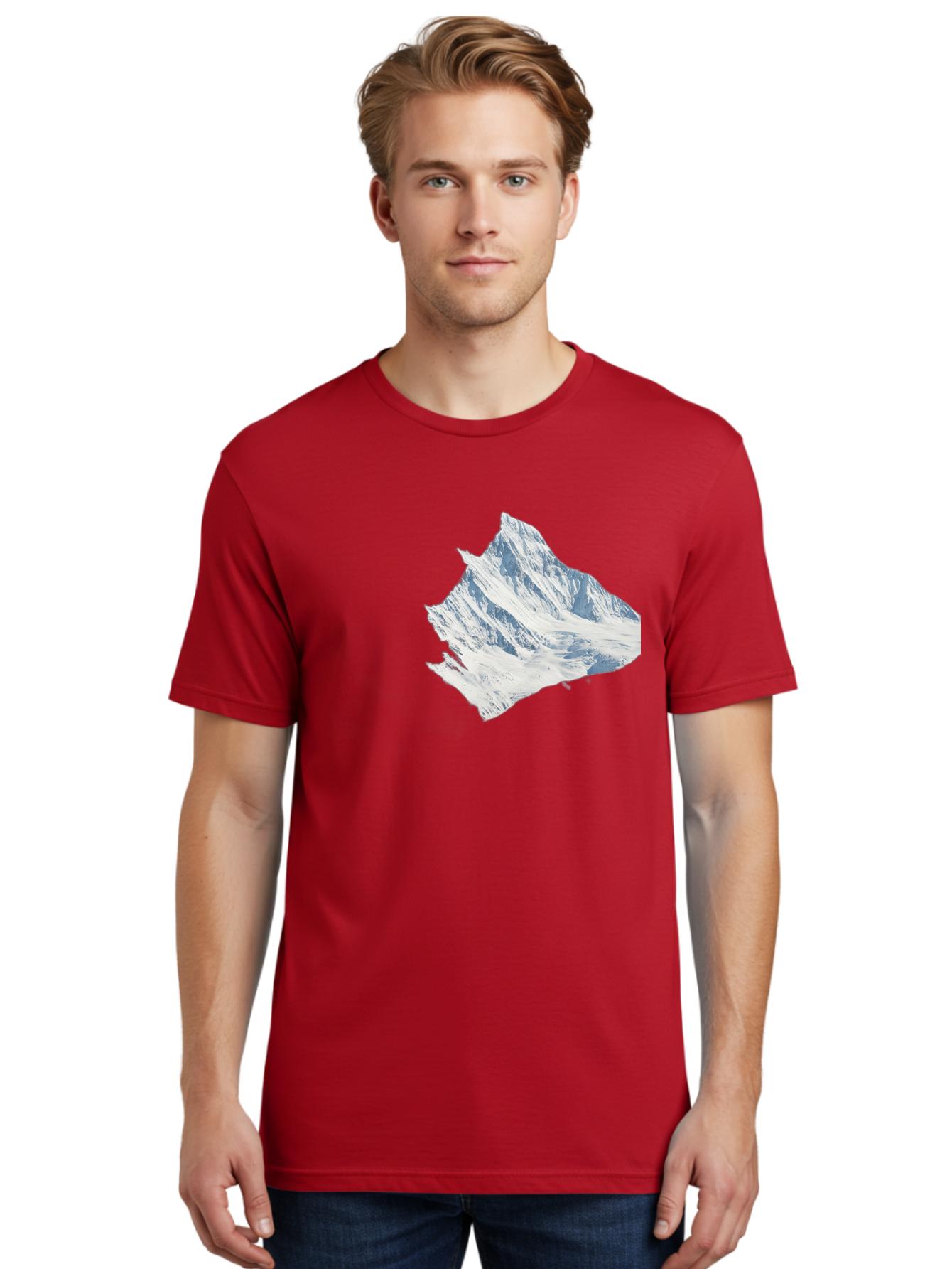 Snowy-Mountain-Peak Men'S Graphic Tee, 100% Cotton, Comfortable Casual Summer Wear, Machine Washable, Vintage Camera, Old Camera, Antique Camera, Black Camera, Classic Photography, Photography Equipment, Nostalgic Device, Film Camera, Bah153