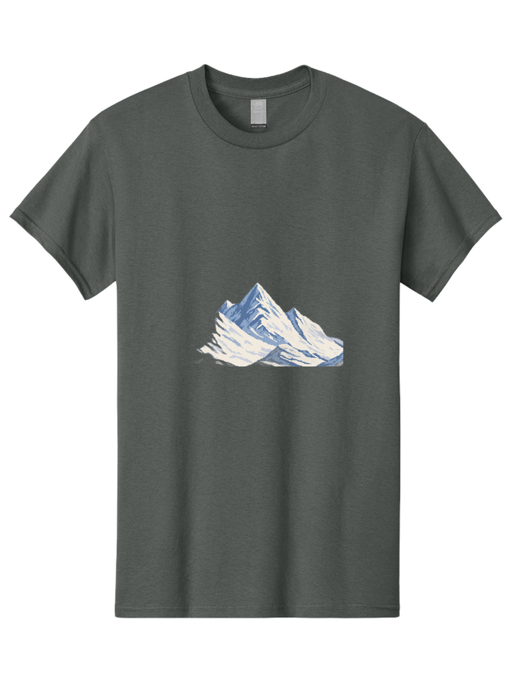 Snowy-Mountain-Peaks-1 Men'S Graphic Tee, 100% Cotton, Comfortable Casual Summer Wear, Machine Washable, Vintage Camera, Old Camera, Antique Camera, Black Camera, Classic Photography, Photography Equipment, Nostalgic Device, Film Camera, Bah154