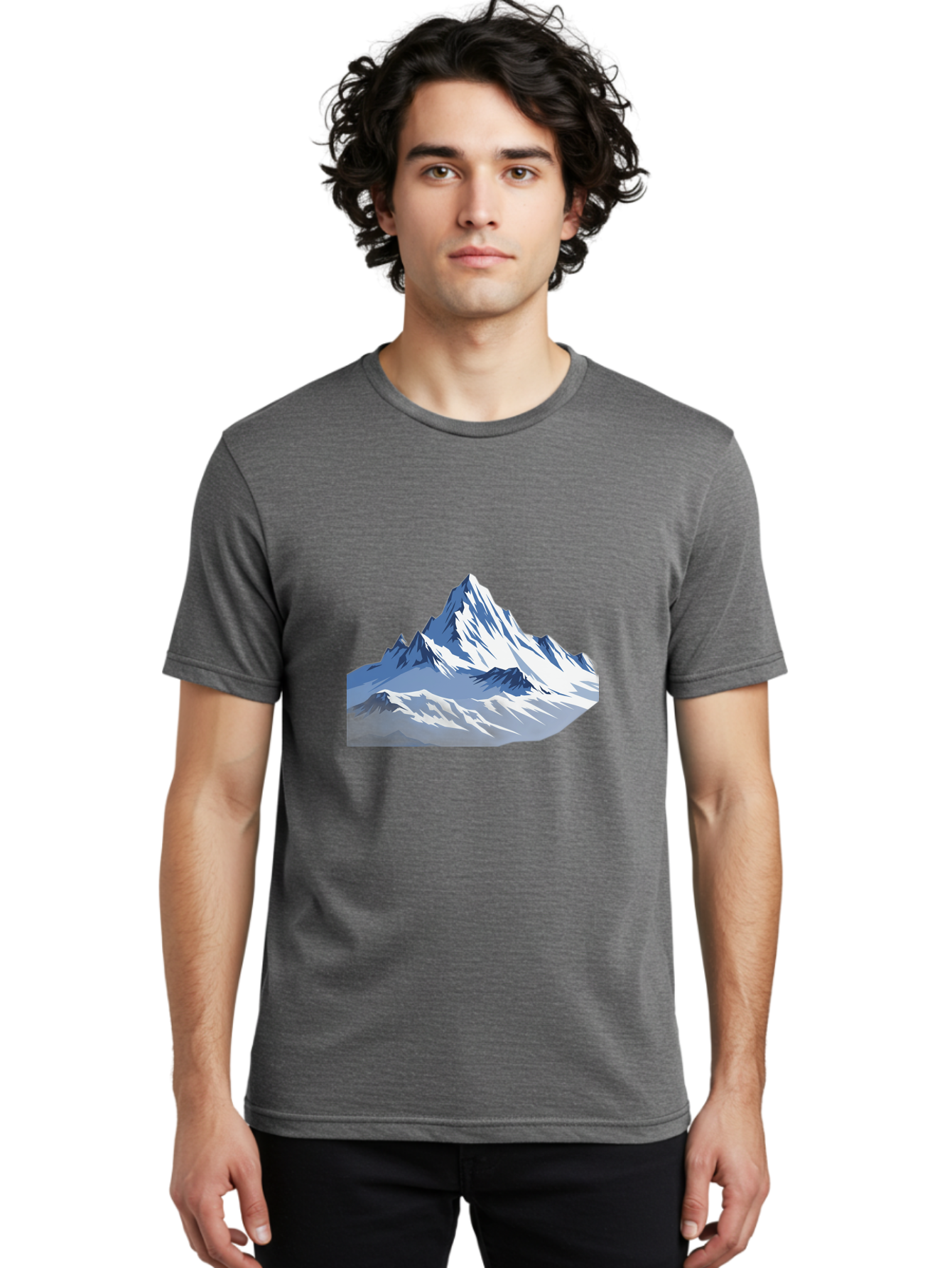 Snowy-Mountain-Peaks Men'S Graphic Tee, 100% Cotton, Comfortable Casual Summer Wear, Machine Washable, Vintage Camera, Old Camera, Antique Camera, Black Camera, Classic Photography, Photography Equipment, Nostalgic Device, Film Camera, Bah155