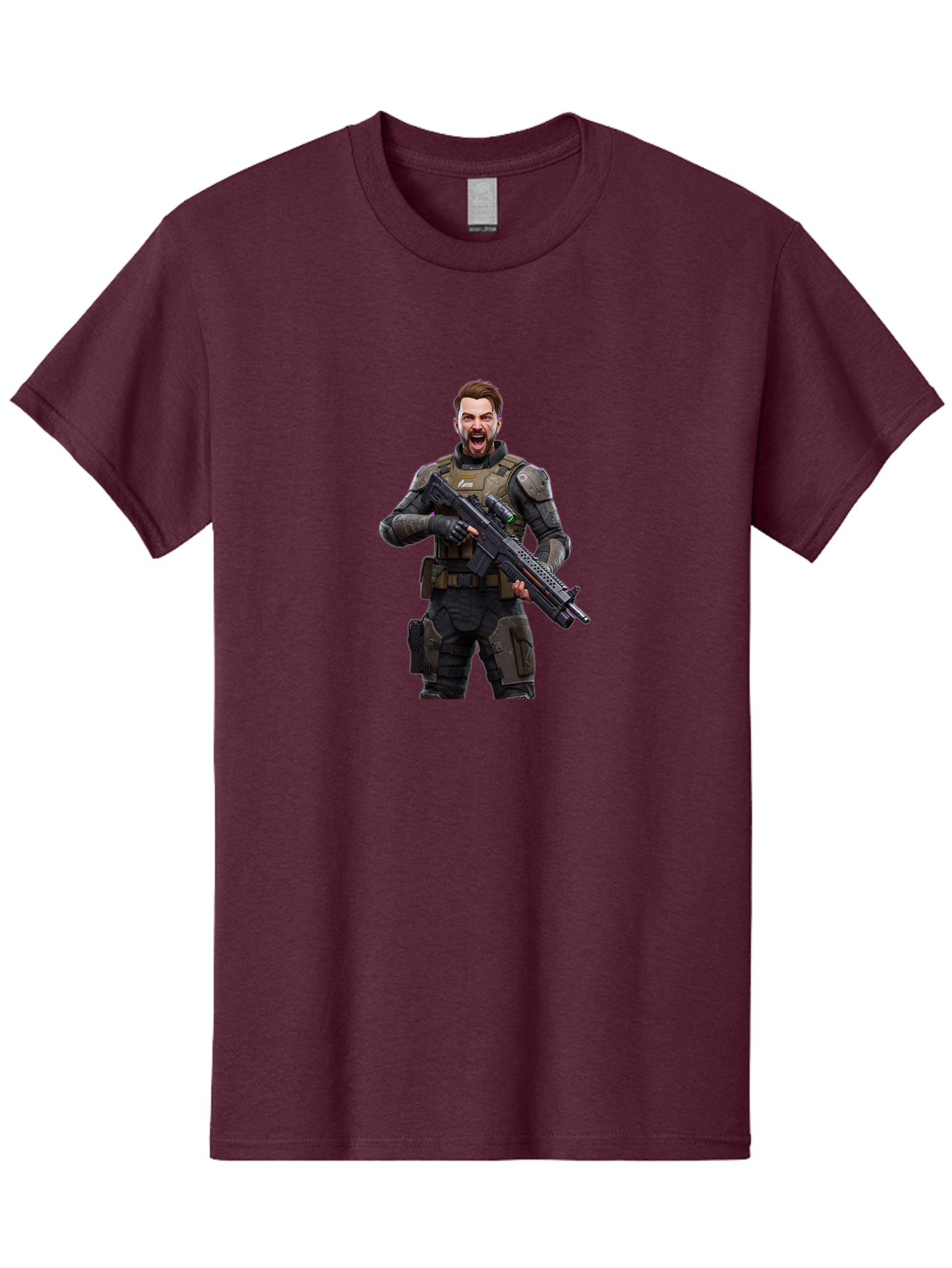 Soldier-With-Rifle Men'S Graphic Tee, 100% Cotton, Comfortable Casual Summer Wear, Machine Washable, Vintage Camera, Old Camera, Antique Camera, Black Camera, Classic Photography, Photography Equipment, Nostalgic Device, Film Camera, Bah161