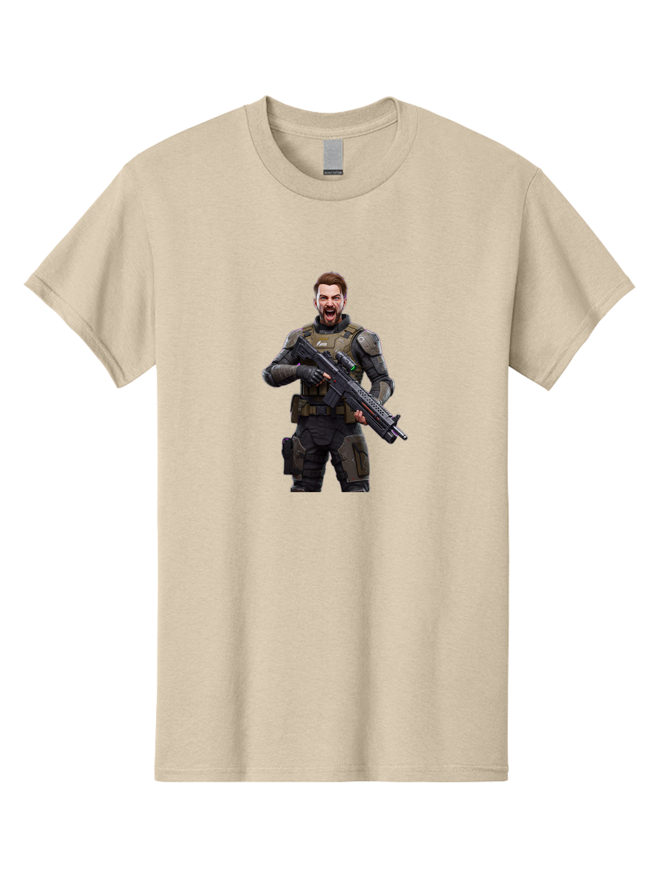 Soldier-With-Rifle Men'S Graphic Tee, 100% Cotton, Comfortable Casual Summer Wear, Machine Washable, Vintage Camera, Old Camera, Antique Camera, Black Camera, Classic Photography, Photography Equipment, Nostalgic Device, Film Camera, Bah161