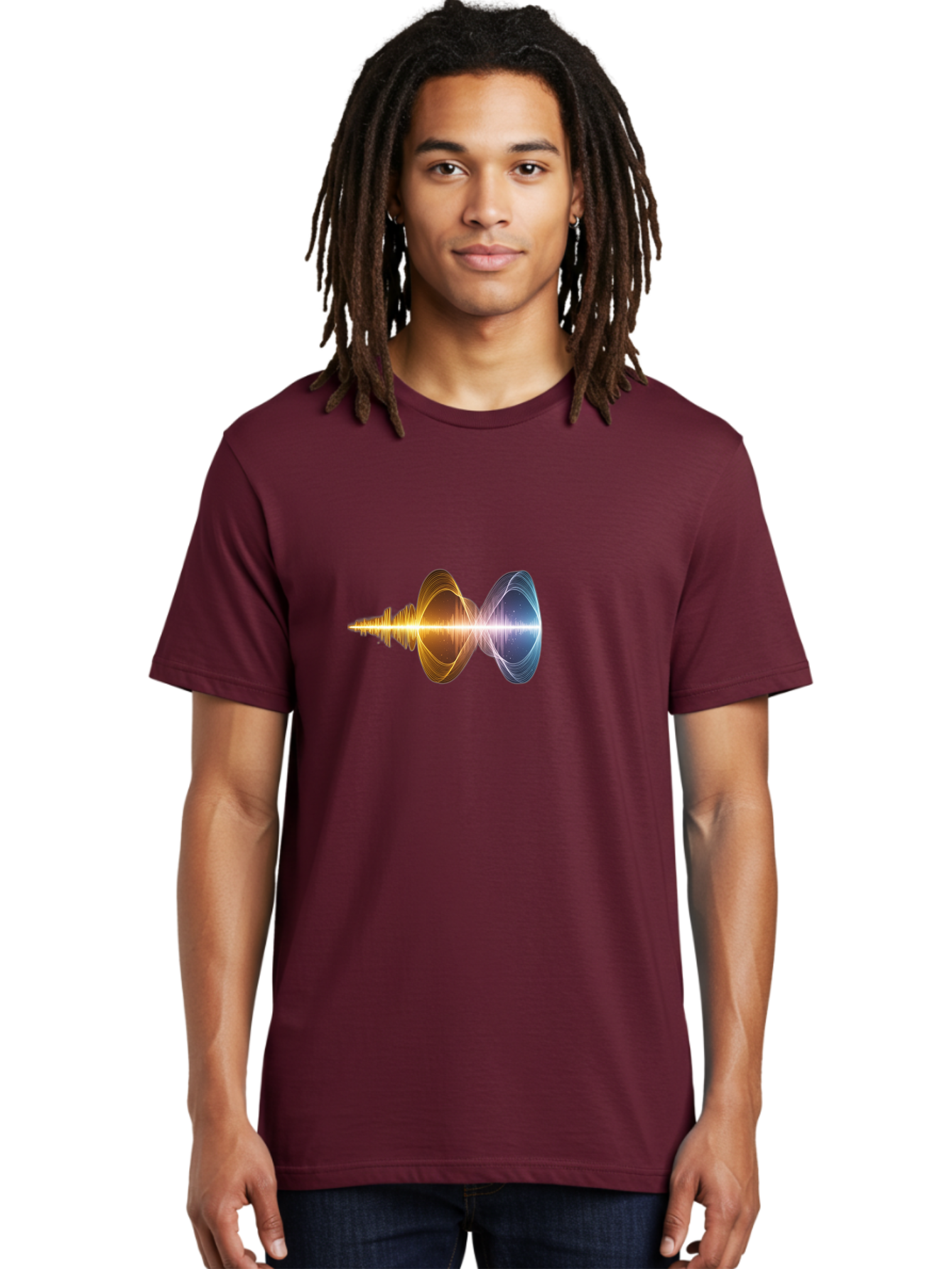 Sound-Wave-1 Men'S Graphic Tee, 100% Cotton, Comfortable Casual Summer Wear, Machine Washable, Vintage Camera, Old Camera, Antique Camera, Black Camera, Classic Photography, Photography Equipment, Nostalgic Device, Film Camera, Camera Art Bah162