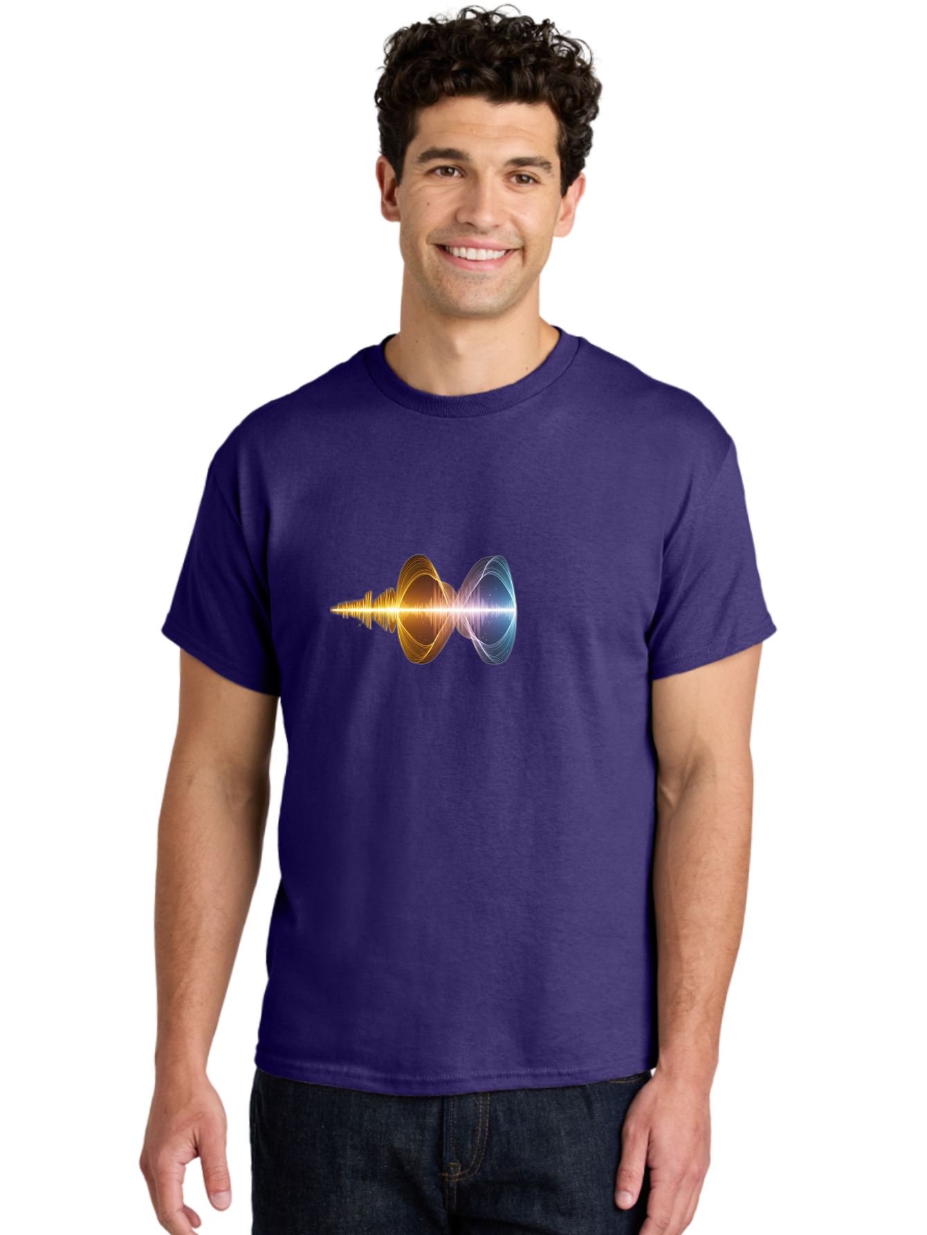 Sound-Wave-1 Men'S Graphic Tee, 100% Cotton, Comfortable Casual Summer Wear, Machine Washable, Vintage Camera, Old Camera, Antique Camera, Black Camera, Classic Photography, Photography Equipment, Nostalgic Device, Film Camera, Camera Art Bah162