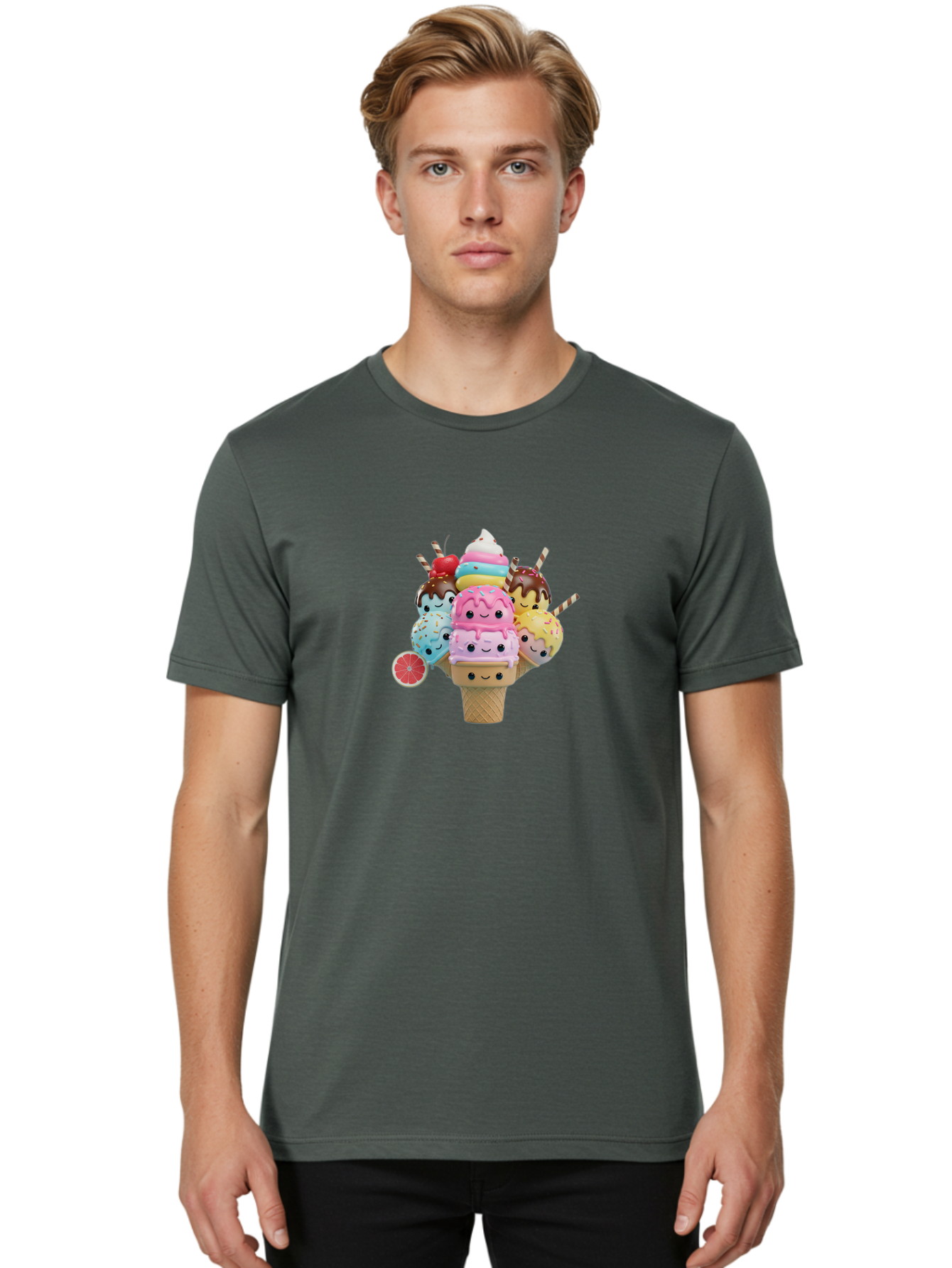 Squishmallows-Ice-Cream Men'S Graphic Tee, 100% Cotton, Comfortable Casual Summer Wear, Machine Washable, Vintage Camera, Old Camera, Antique Camera, Black Camera, Classic Photography, Photography Equipment, Nostalgic Device, Film Camera, Bah168