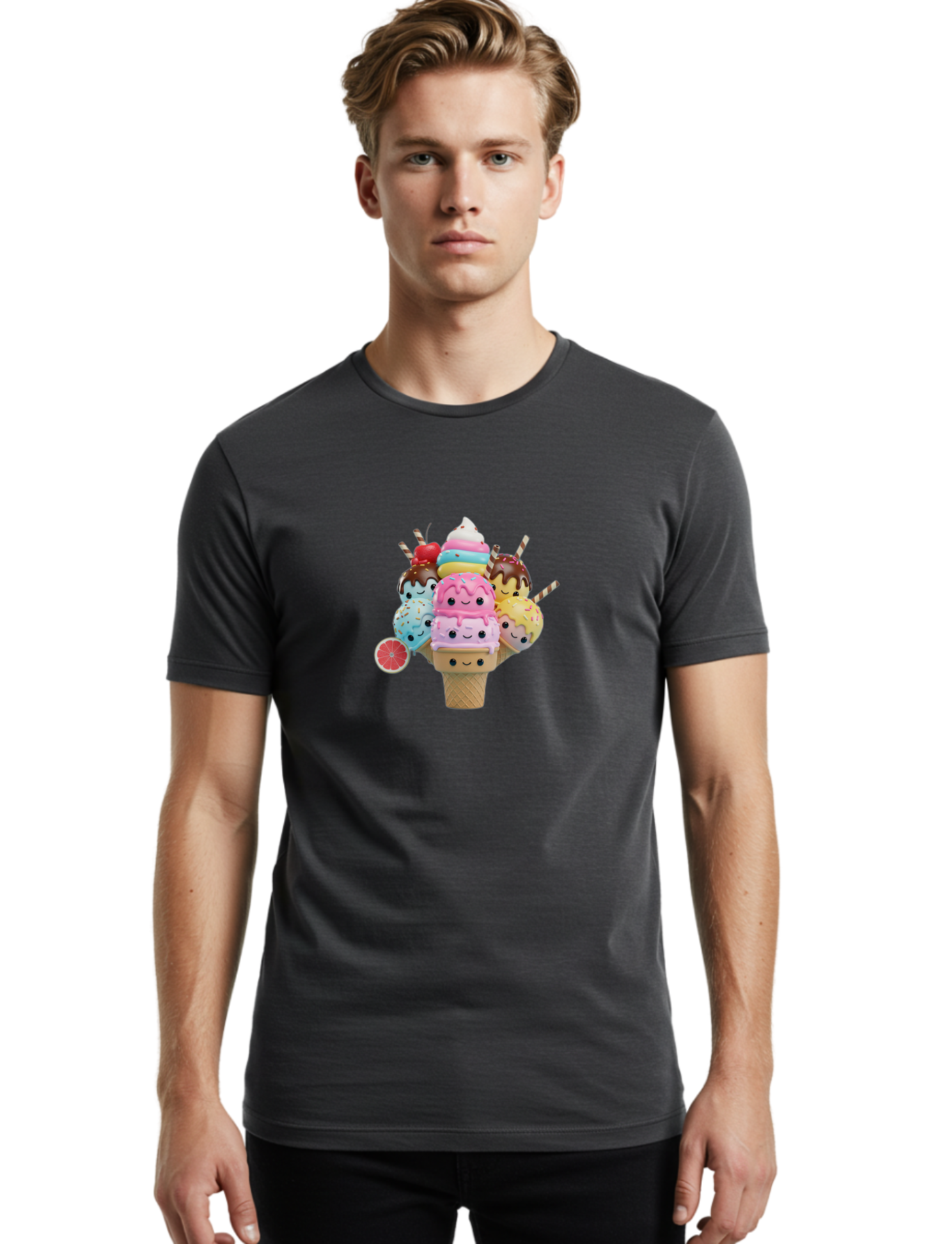 Squishmallows-Ice-Cream Men'S Graphic Tee, 100% Cotton, Comfortable Casual Summer Wear, Machine Washable, Vintage Camera, Old Camera, Antique Camera, Black Camera, Classic Photography, Photography Equipment, Nostalgic Device, Film Camera, Bah168