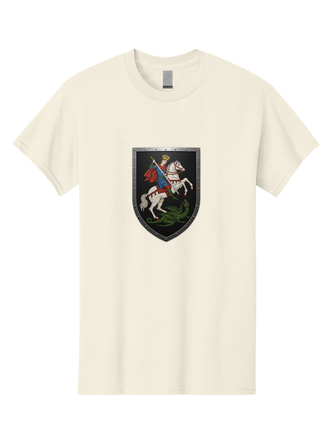 St-George-Slaying-The-Dragon Men'S Graphic Tee, 100% Cotton, Comfortable Casual Summer Wear, Machine Washable, Vintage Camera, Old Camera, Antique Camera, Black Camera, Classic Photography, Photography Equipment, Nostalgic Device, Film Camera, Bah170