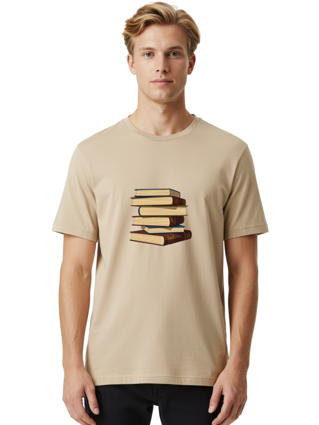 Stacked-Books Men'S Graphic Tee, 100% Cotton, Comfortable Casual Summer Wear, Machine Washable, Vintage Camera, Old Camera, Antique Camera, Black Camera, Classic Photography, Photography Equipment, Nostalgic Device, Film Camera, Camera Art Bah173