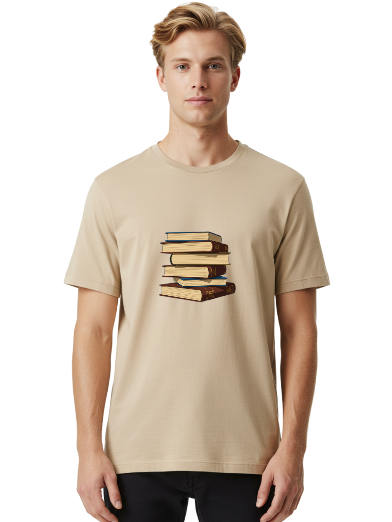 Stacked-Books Men'S Graphic Tee, 100% Cotton, Comfortable Casual Summer Wear, Machine Washable, Vintage Camera, Old Camera, Antique Camera, Black Camera, Classic Photography, Photography Equipment, Nostalgic Device, Film Camera, Camera Art Bah173