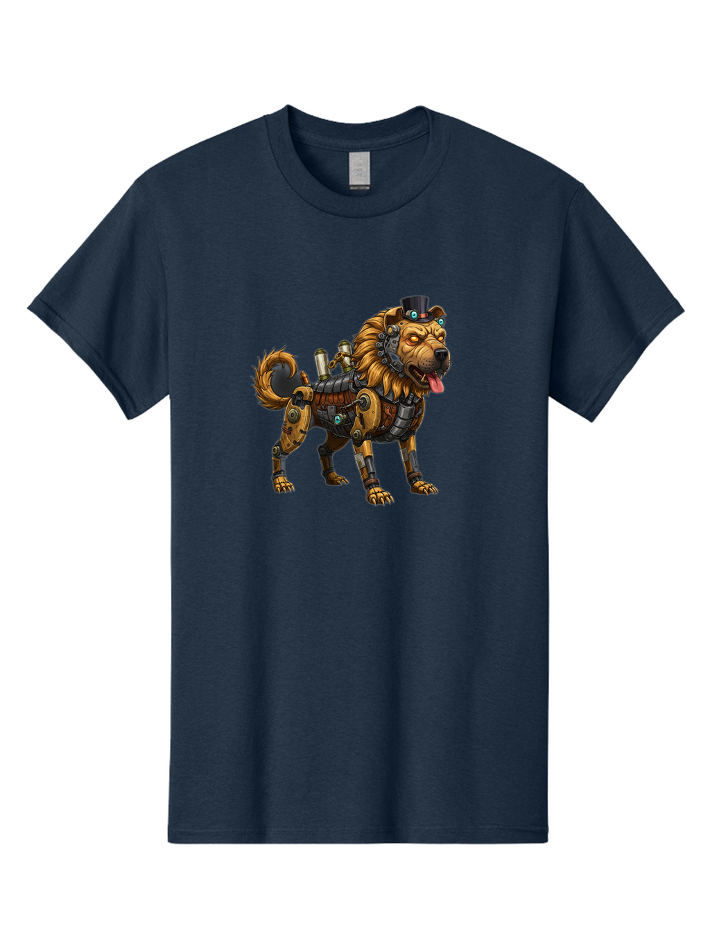 Steampunk-Dog Men'S Graphic Tee, 100% Cotton, Comfortable Casual Summer Wear, Machine Washable, Vintage Camera, Old Camera, Antique Camera, Black Camera, Classic Photography, Photography Equipment, Nostalgic Device, Film Camera, Camera Art Bah181