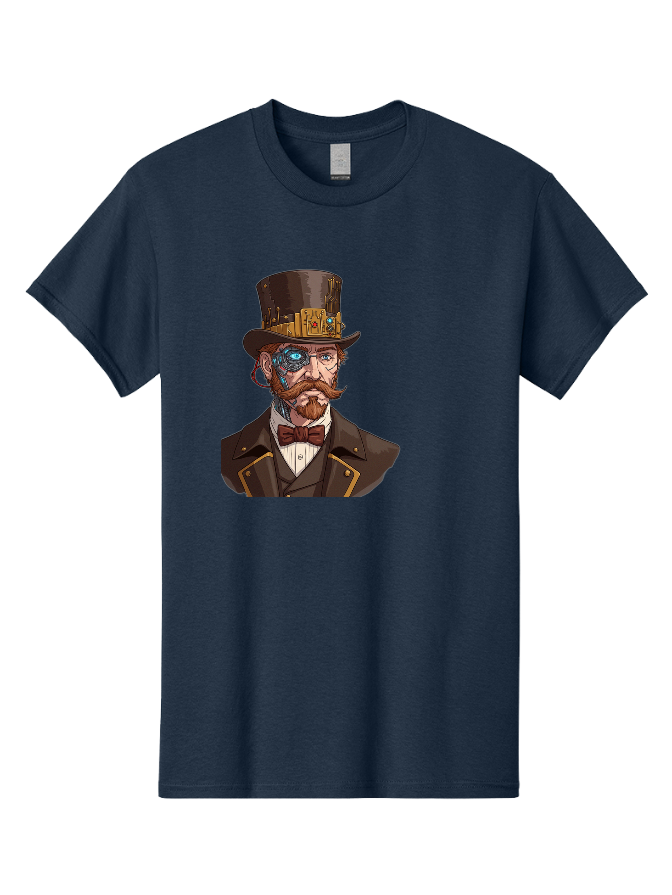 Steampunk-Gentleman Men'S Graphic Tee, 100% Cotton, Comfortable Casual Summer Wear, Machine Washable, Vintage Camera, Old Camera, Antique Camera, Black Camera, Classic Photography, Photography Equipment, Nostalgic Device, Film Camera, Bah183