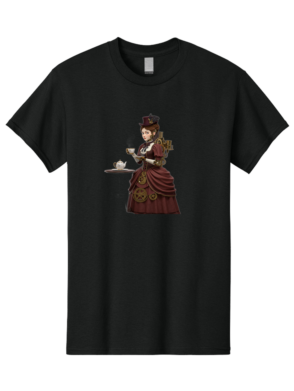 Steampunk-Lady Men'S Graphic Tee, 100% Cotton, Comfortable Casual Summer Wear, Machine Washable, Vintage Camera, Old Camera, Antique Camera, Black Camera, Classic Photography, Photography Equipment, Nostalgic Device, Film Camera, Camera Art Bah185