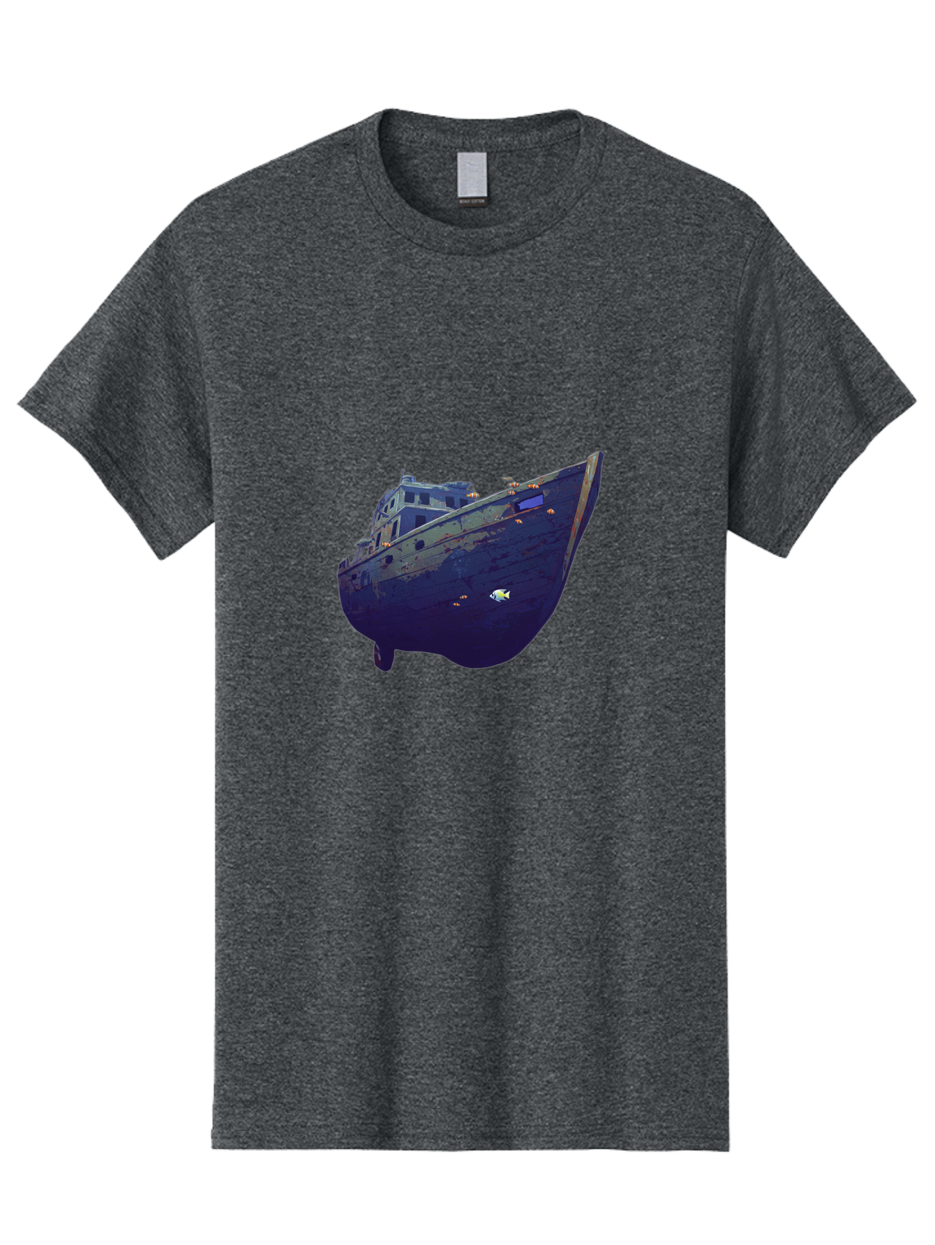 Submerged-Ship Men'S Graphic Tee, 100% Cotton, Comfortable Casual Summer Wear, Machine Washable, Vintage Camera, Old Camera, Antique Camera, Black Camera, Classic Photography, Photography Equipment, Nostalgic Device, Film Camera, Camera Art Bah196