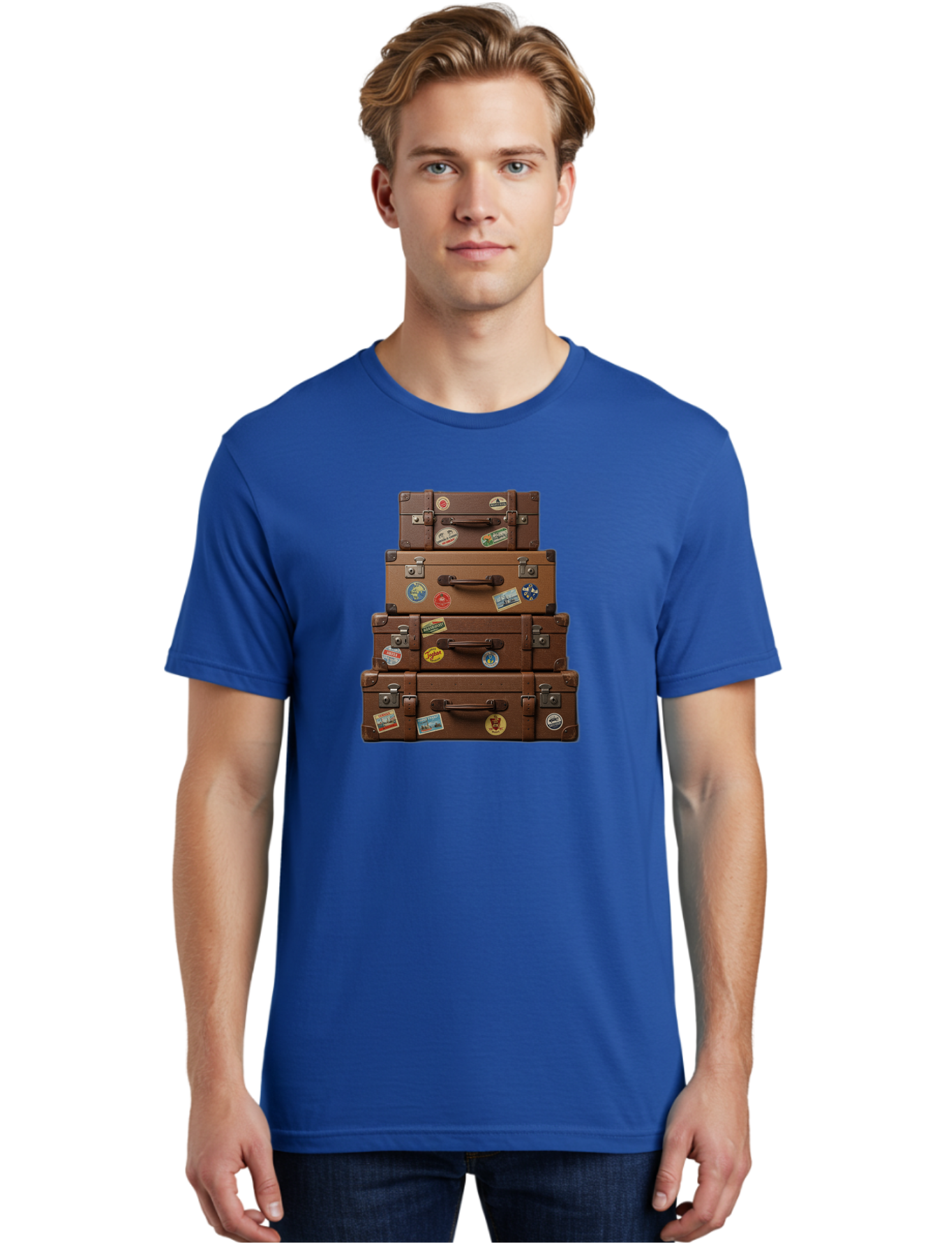 Suitcases Men'S Graphic Tee, 100% Cotton, Comfortable Casual Summer Wear, Machine Washable, Vintage Camera, Old Camera, Antique Camera, Black Camera, Classic Photography, Photography Equipment, Nostalgic Device, Film Camera, Camera Art Bah200