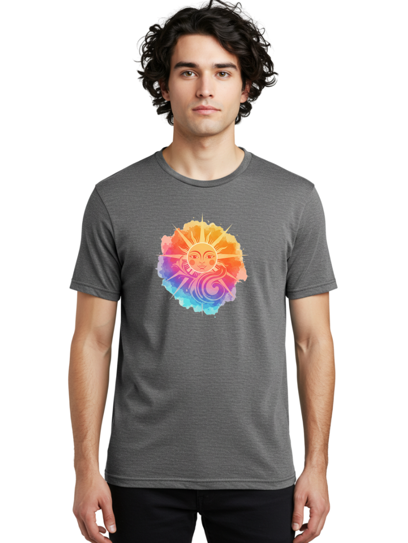 Sun-Symbol Men'S Graphic Tee, 100% Cotton, Comfortable Casual Summer Wear, Machine Washable, Vintage Camera, Old Camera, Antique Camera, Black Camera, Classic Photography, Photography Equipment, Nostalgic Device, Film Camera, Camera Art Bah202