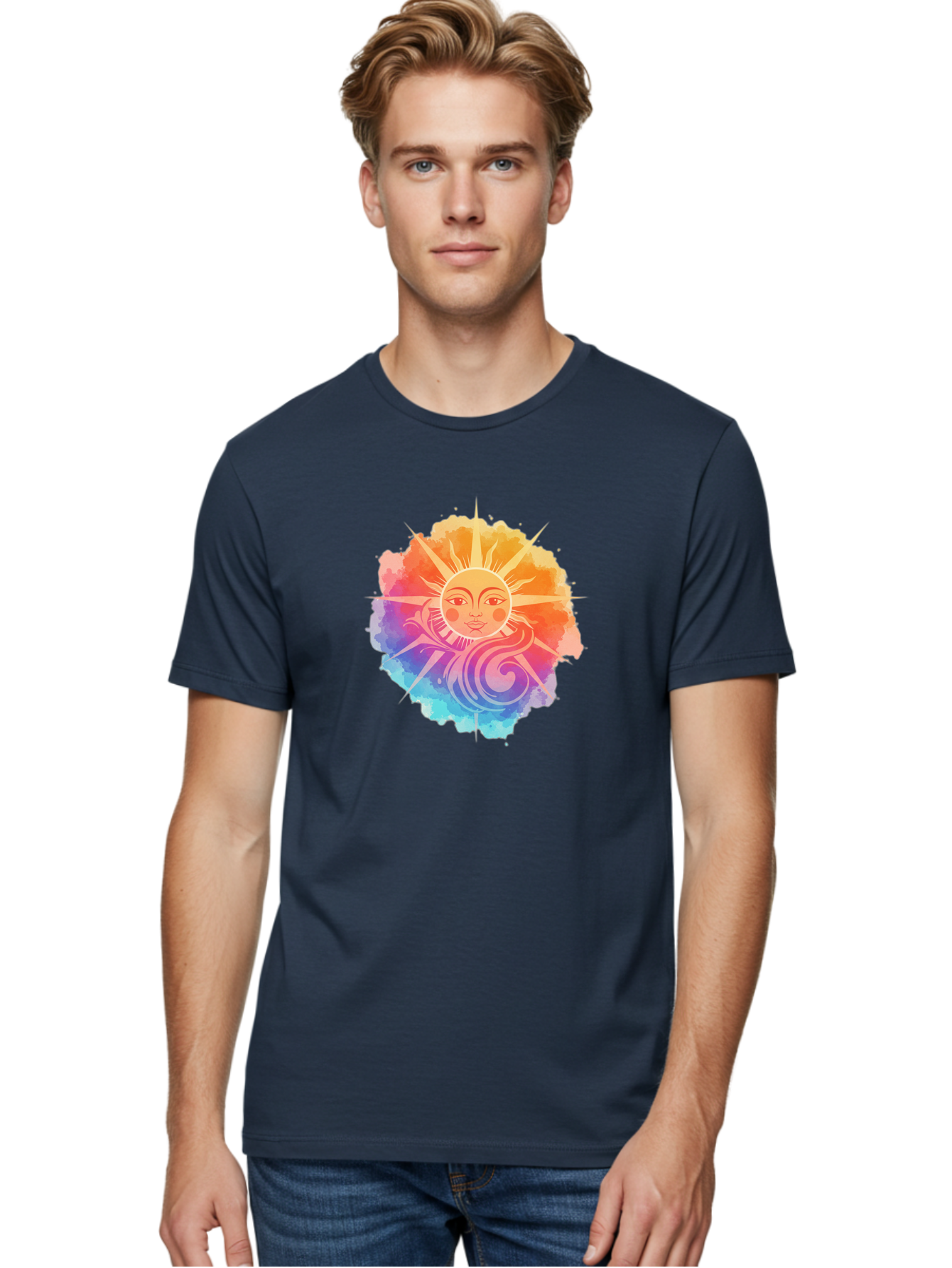 Sun-Symbol Men'S Graphic Tee, 100% Cotton, Comfortable Casual Summer Wear, Machine Washable, Vintage Camera, Old Camera, Antique Camera, Black Camera, Classic Photography, Photography Equipment, Nostalgic Device, Film Camera, Camera Art Bah202