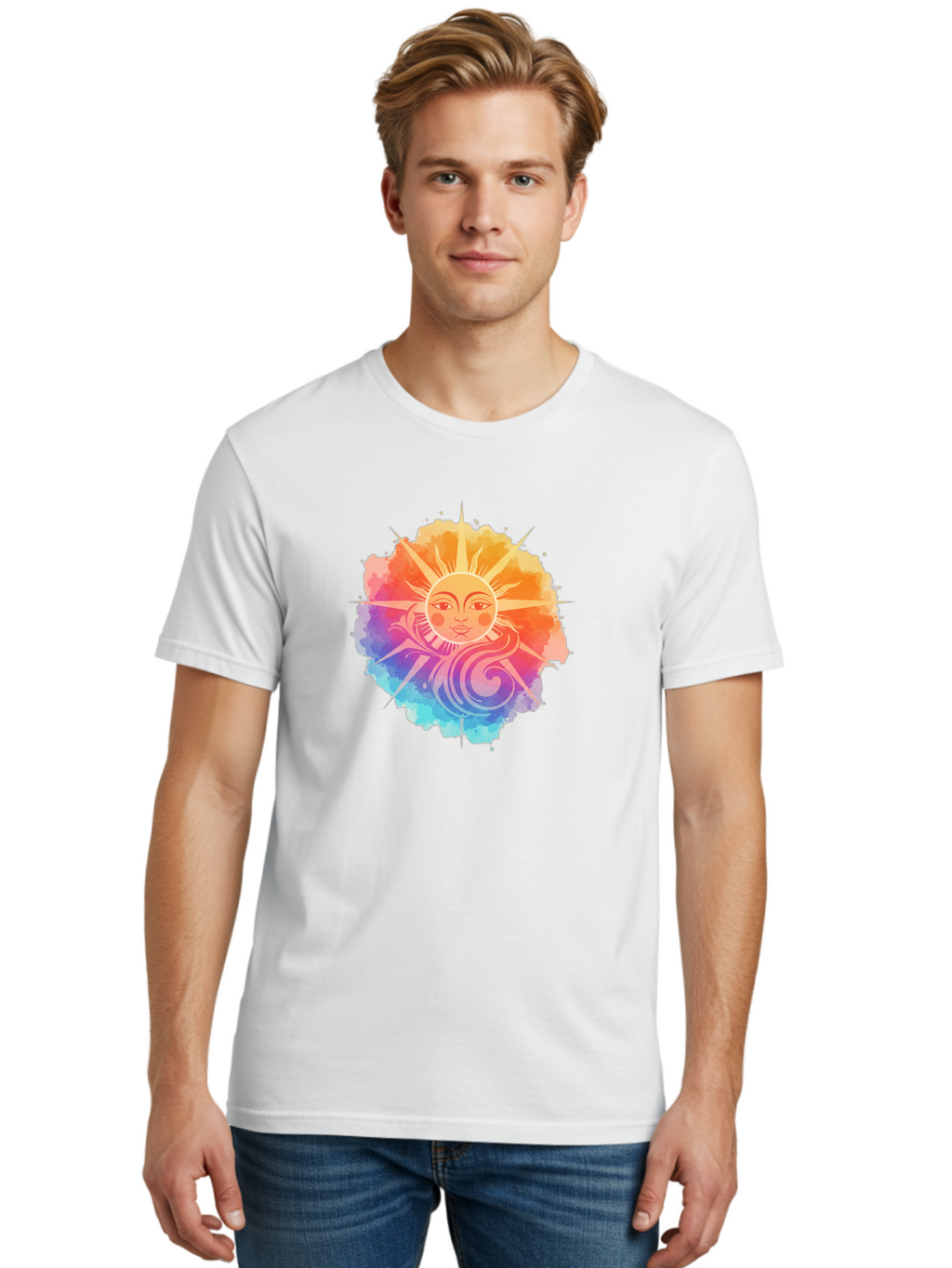 Sun-Symbol Men'S Graphic Tee, 100% Cotton, Comfortable Casual Summer Wear, Machine Washable, Vintage Camera, Old Camera, Antique Camera, Black Camera, Classic Photography, Photography Equipment, Nostalgic Device, Film Camera, Camera Art Bah202