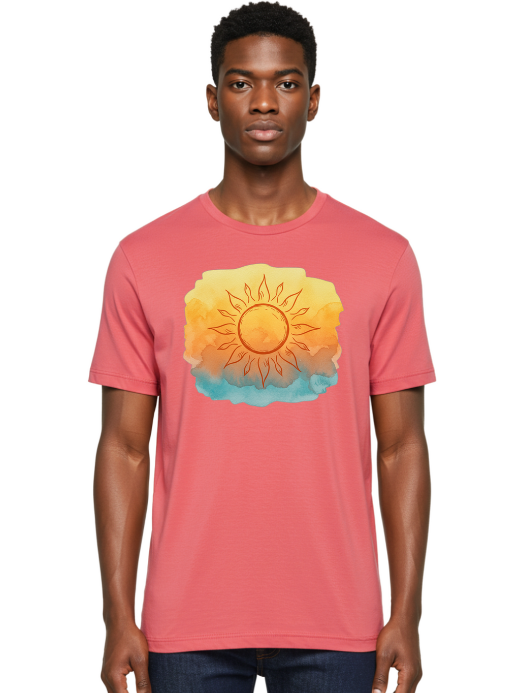 Sun Men'S Graphic Tee, 100% Cotton, Comfortable Casual Summer Wear, Machine Washable, Vintage Camera, Old Camera, Antique Camera, Black Camera, Classic Photography, Photography Equipment, Nostalgic Device, Film Camera, Camera Art Bah203