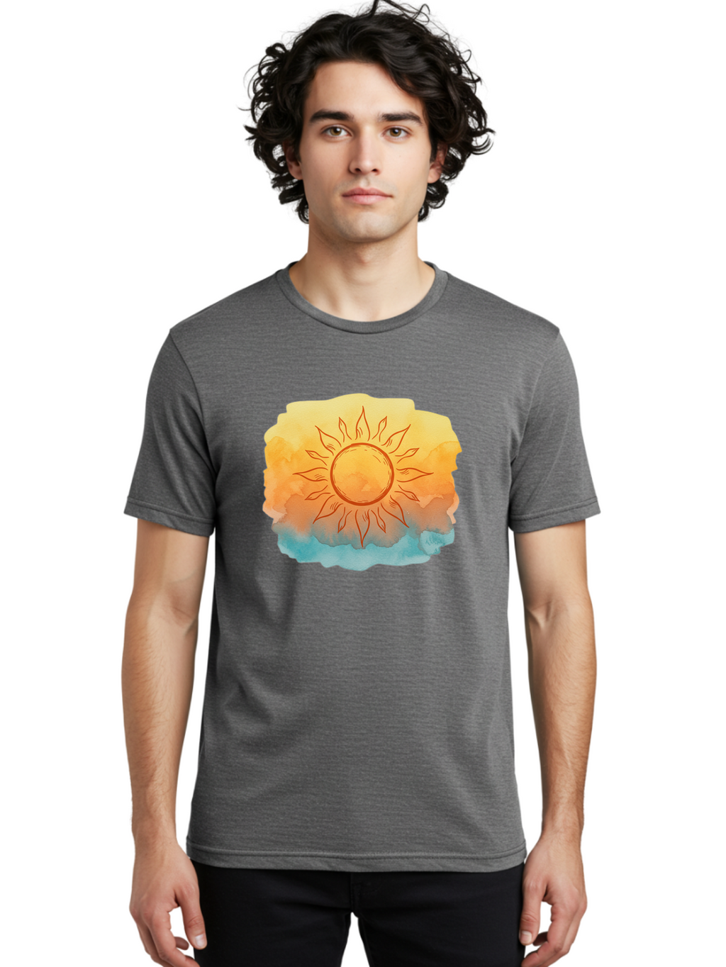 Sun Men'S Graphic Tee, 100% Cotton, Comfortable Casual Summer Wear, Machine Washable, Vintage Camera, Old Camera, Antique Camera, Black Camera, Classic Photography, Photography Equipment, Nostalgic Device, Film Camera, Camera Art Bah203