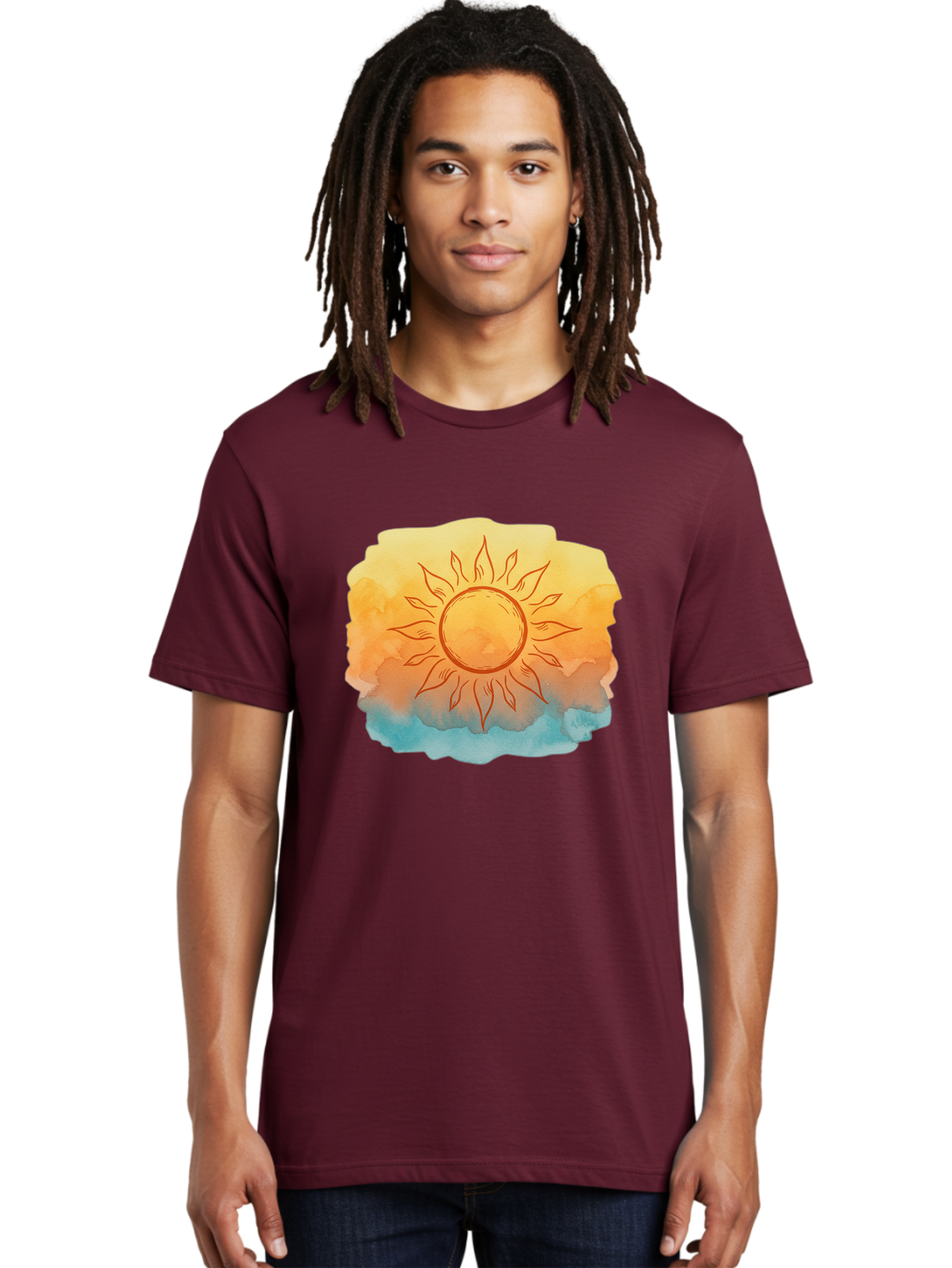Sun Men'S Graphic Tee, 100% Cotton, Comfortable Casual Summer Wear, Machine Washable, Vintage Camera, Old Camera, Antique Camera, Black Camera, Classic Photography, Photography Equipment, Nostalgic Device, Film Camera, Camera Art Bah203