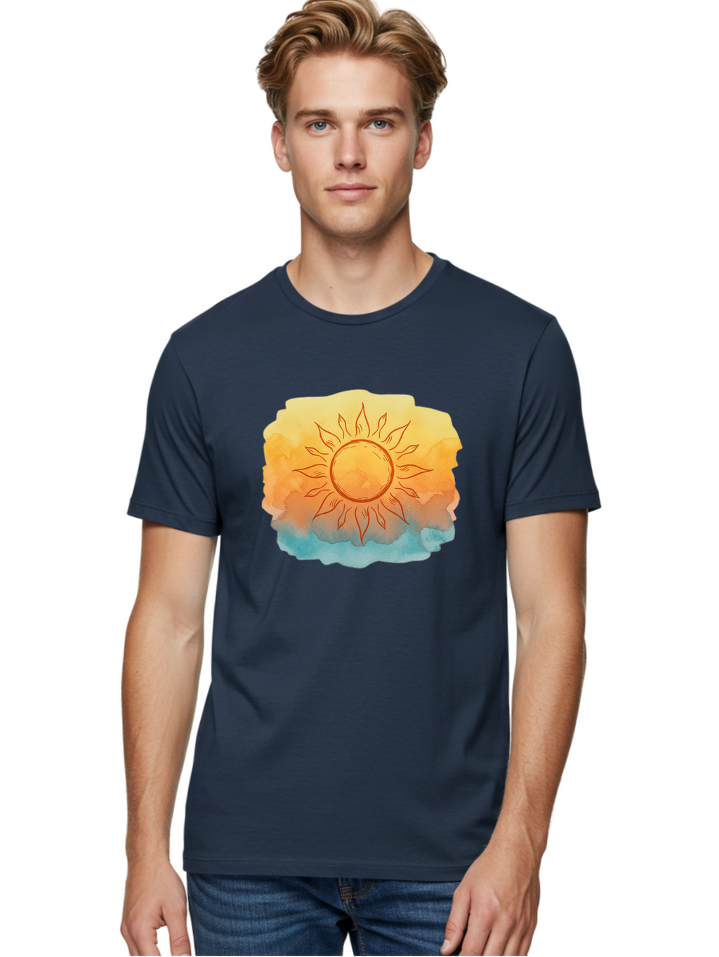 Sun Men'S Graphic Tee, 100% Cotton, Comfortable Casual Summer Wear, Machine Washable, Vintage Camera, Old Camera, Antique Camera, Black Camera, Classic Photography, Photography Equipment, Nostalgic Device, Film Camera, Camera Art Bah203