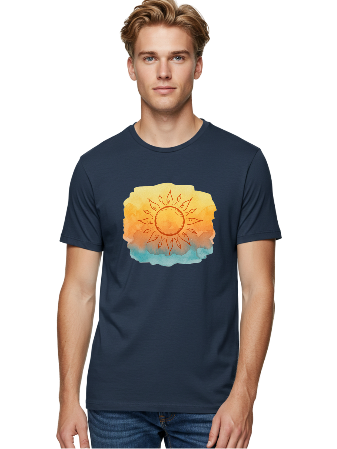 Sun Men'S Graphic Tee, 100% Cotton, Comfortable Casual Summer Wear, Machine Washable, Vintage Camera, Old Camera, Antique Camera, Black Camera, Classic Photography, Photography Equipment, Nostalgic Device, Film Camera, Camera Art Bah203
