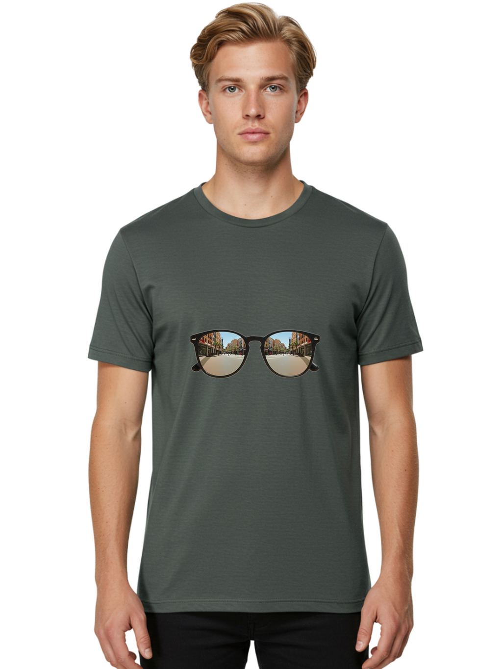 Sunglasses Men'S Graphic Tee, 100% Cotton, Comfortable Casual Summer Wear, Machine Washable, Vintage Camera, Old Camera, Antique Camera, Black Camera, Classic Photography, Photography Equipment, Nostalgic Device, Film Camera, Camera Art Bah204