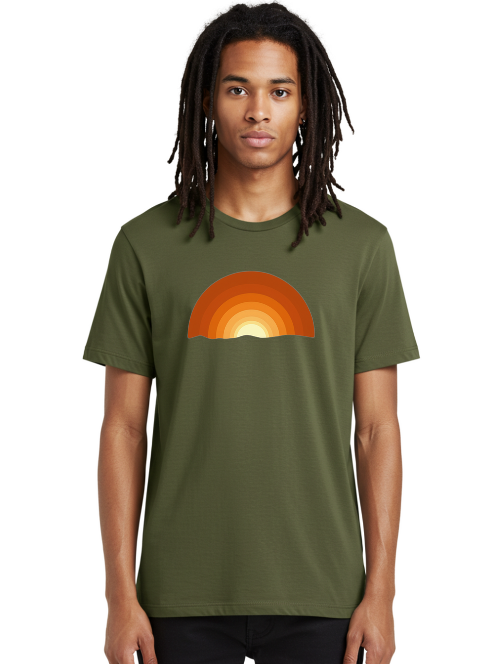 Sunset-1 Men'S Graphic Tee, 100% Cotton, Comfortable Casual Summer Wear, Machine Washable, Vintage Camera, Old Camera, Antique Camera, Black Camera, Classic Photography, Photography Equipment, Nostalgic Device, Film Camera, Camera Art Bah207