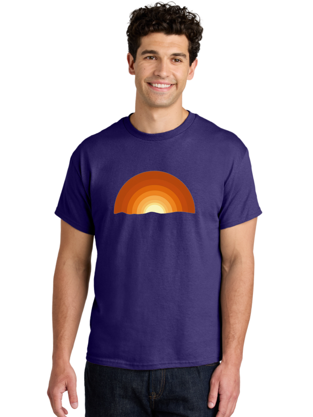 Sunset-1 Men'S Graphic Tee, 100% Cotton, Comfortable Casual Summer Wear, Machine Washable, Vintage Camera, Old Camera, Antique Camera, Black Camera, Classic Photography, Photography Equipment, Nostalgic Device, Film Camera, Camera Art Bah207