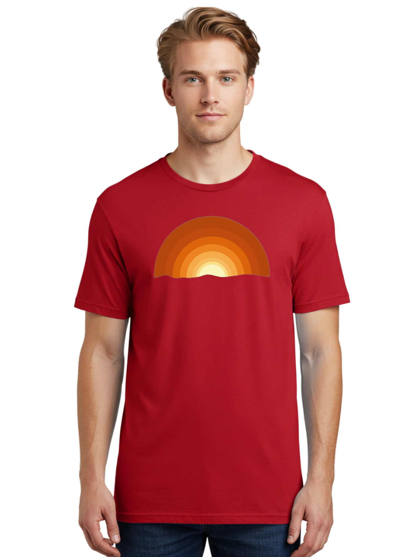 Sunset-1 Men'S Graphic Tee, 100% Cotton, Comfortable Casual Summer Wear, Machine Washable, Vintage Camera, Old Camera, Antique Camera, Black Camera, Classic Photography, Photography Equipment, Nostalgic Device, Film Camera, Camera Art Bah207