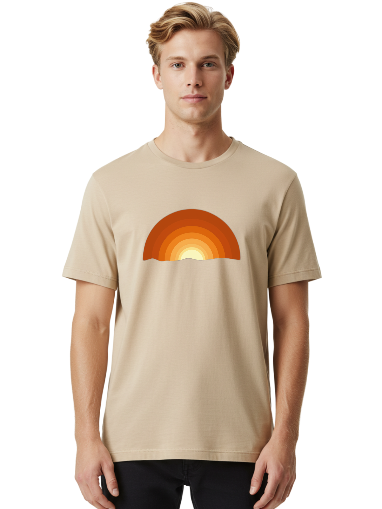 Sunset-1 Men'S Graphic Tee, 100% Cotton, Comfortable Casual Summer Wear, Machine Washable, Vintage Camera, Old Camera, Antique Camera, Black Camera, Classic Photography, Photography Equipment, Nostalgic Device, Film Camera, Camera Art Bah207