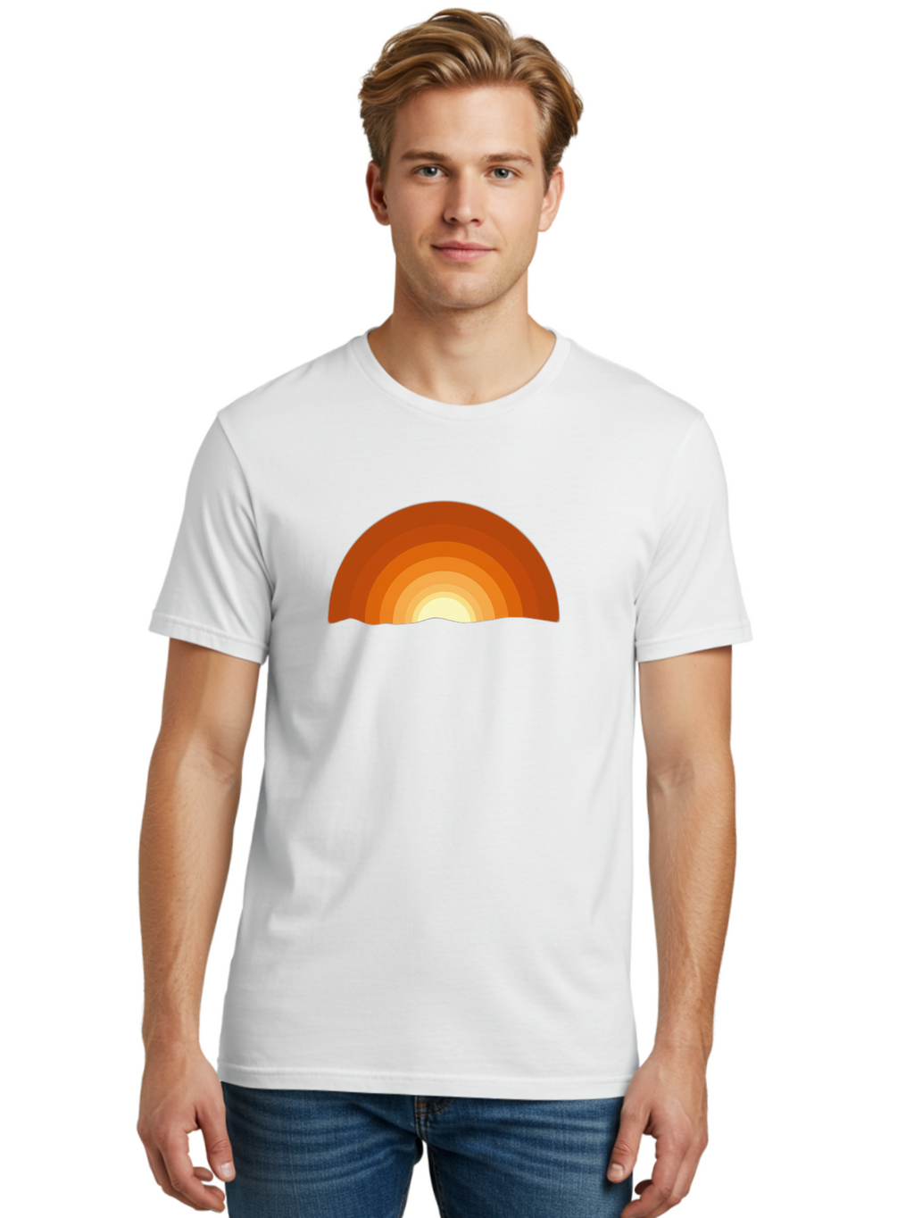 Sunset-1 Men'S Graphic Tee, 100% Cotton, Comfortable Casual Summer Wear, Machine Washable, Vintage Camera, Old Camera, Antique Camera, Black Camera, Classic Photography, Photography Equipment, Nostalgic Device, Film Camera, Camera Art Bah207