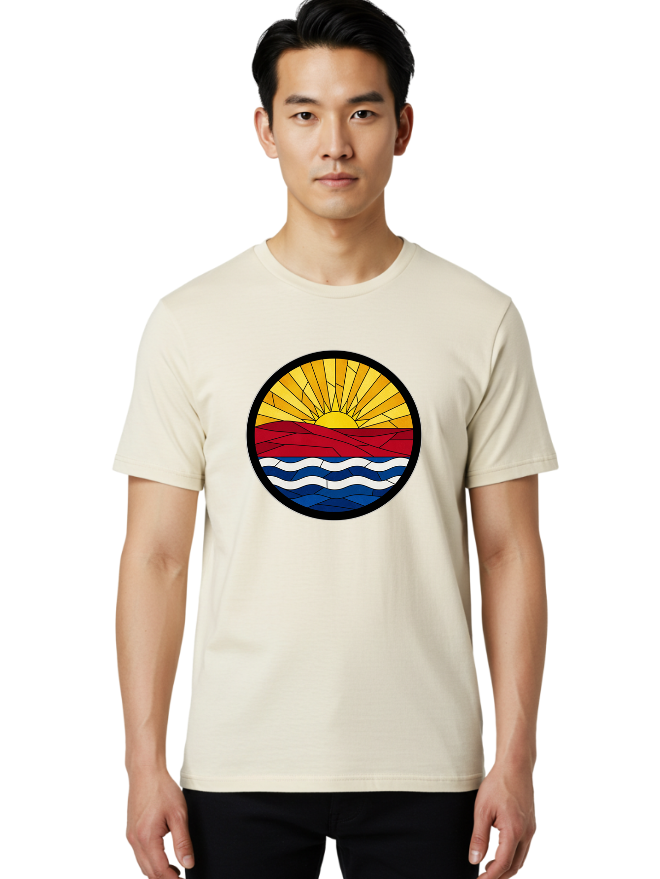 Sunset-Waves Men'S Graphic Tee, 100% Cotton, Comfortable Casual Summer Wear, Machine Washable, Vintage Camera, Old Camera, Antique Camera, Black Camera, Classic Photography, Photography Equipment, Nostalgic Device, Film Camera, Camera Art Bah210
