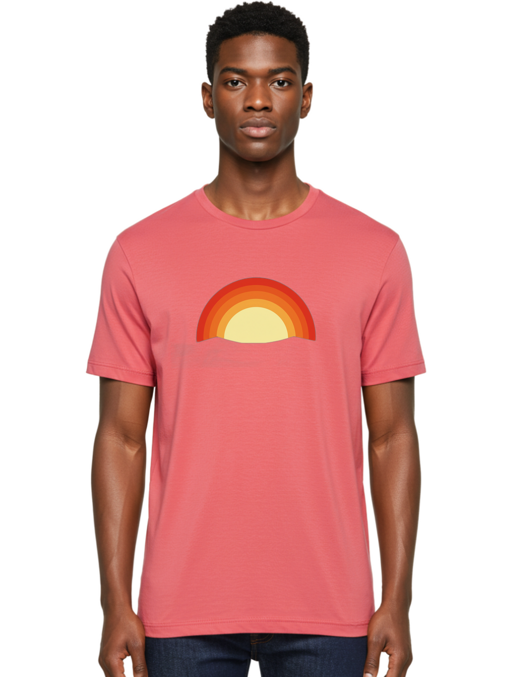 Sunset Men'S Graphic Tee, 100% Cotton, Comfortable Casual Summer Wear, Machine Washable, Vintage Camera, Old Camera, Antique Camera, Black Camera, Classic Photography, Photography Equipment, Nostalgic Device, Film Camera, Camera Art Bah211