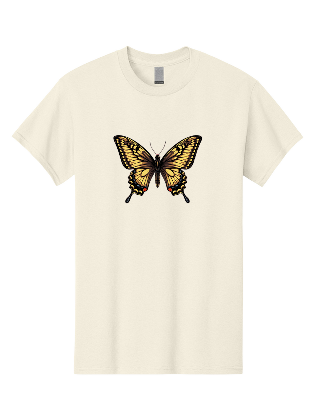Swallowtail-Butterfly Men'S Graphic Tee, 100% Cotton, Comfortable Casual Summer Wear, Machine Washable, Vintage Camera, Old Camera, Antique Camera, Black Camera, Classic Photography, Photography Equipment, Nostalgic Device, Film Camera, Bah215
