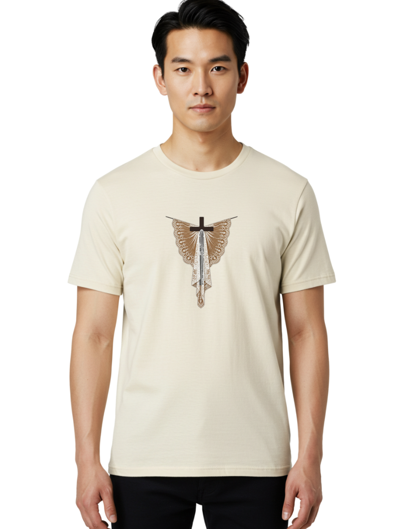 Sword-Butterfly Men'S Graphic Tee, 100% Cotton, Comfortable Casual Summer Wear, Machine Washable, Vintage Camera, Old Camera, Antique Camera, Black Camera, Classic Photography, Photography Equipment, Nostalgic Device, Film Camera, Camera Art Bah217