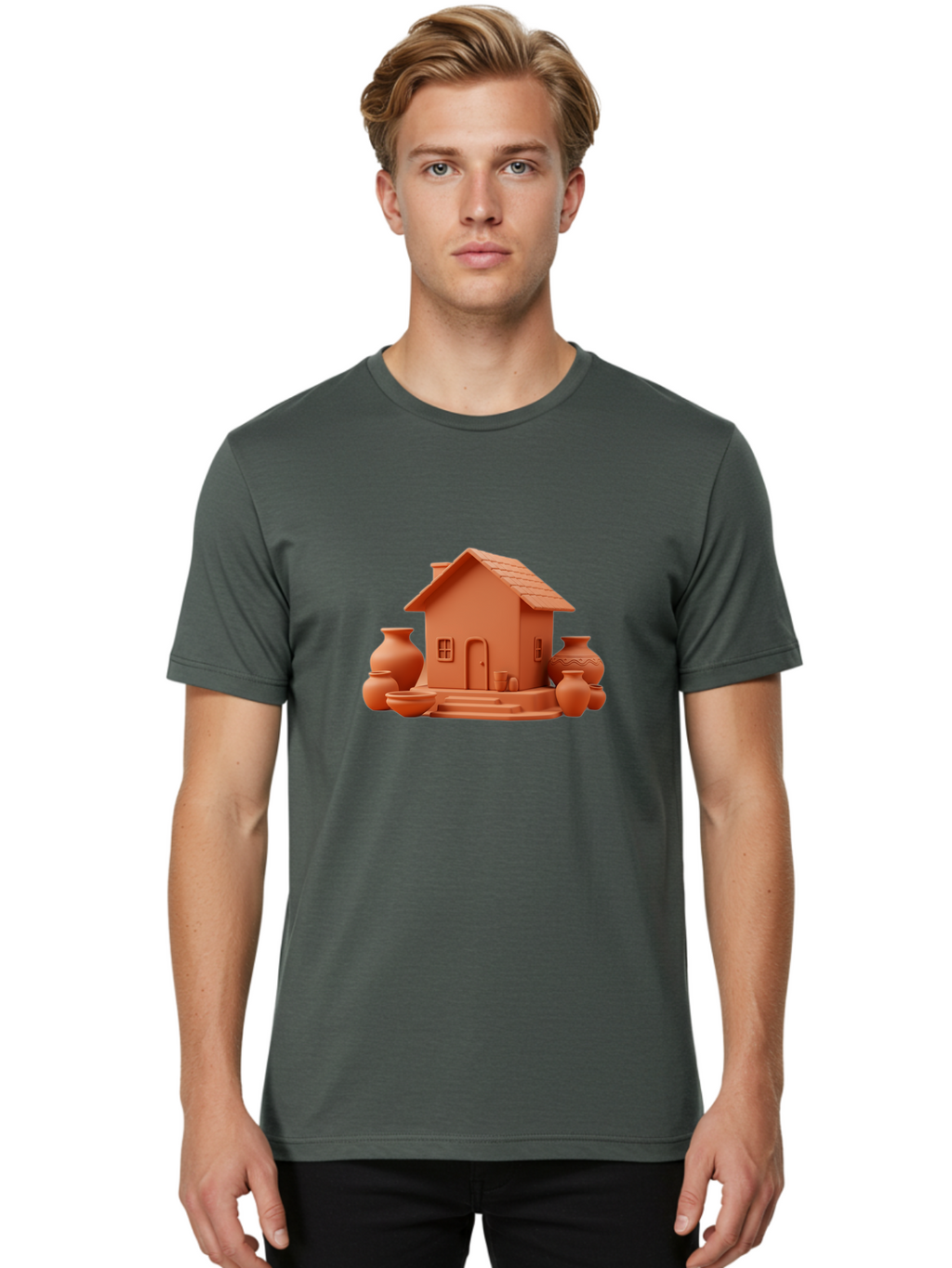 Terracotta-House Men'S Graphic Tee, 100% Cotton, Comfortable Casual Summer Wear, Machine Washable, Vintage Camera, Old Camera, Antique Camera, Black Camera, Classic Photography, Photography Equipment, Nostalgic Device, Film Camera, Camera Art Bah236