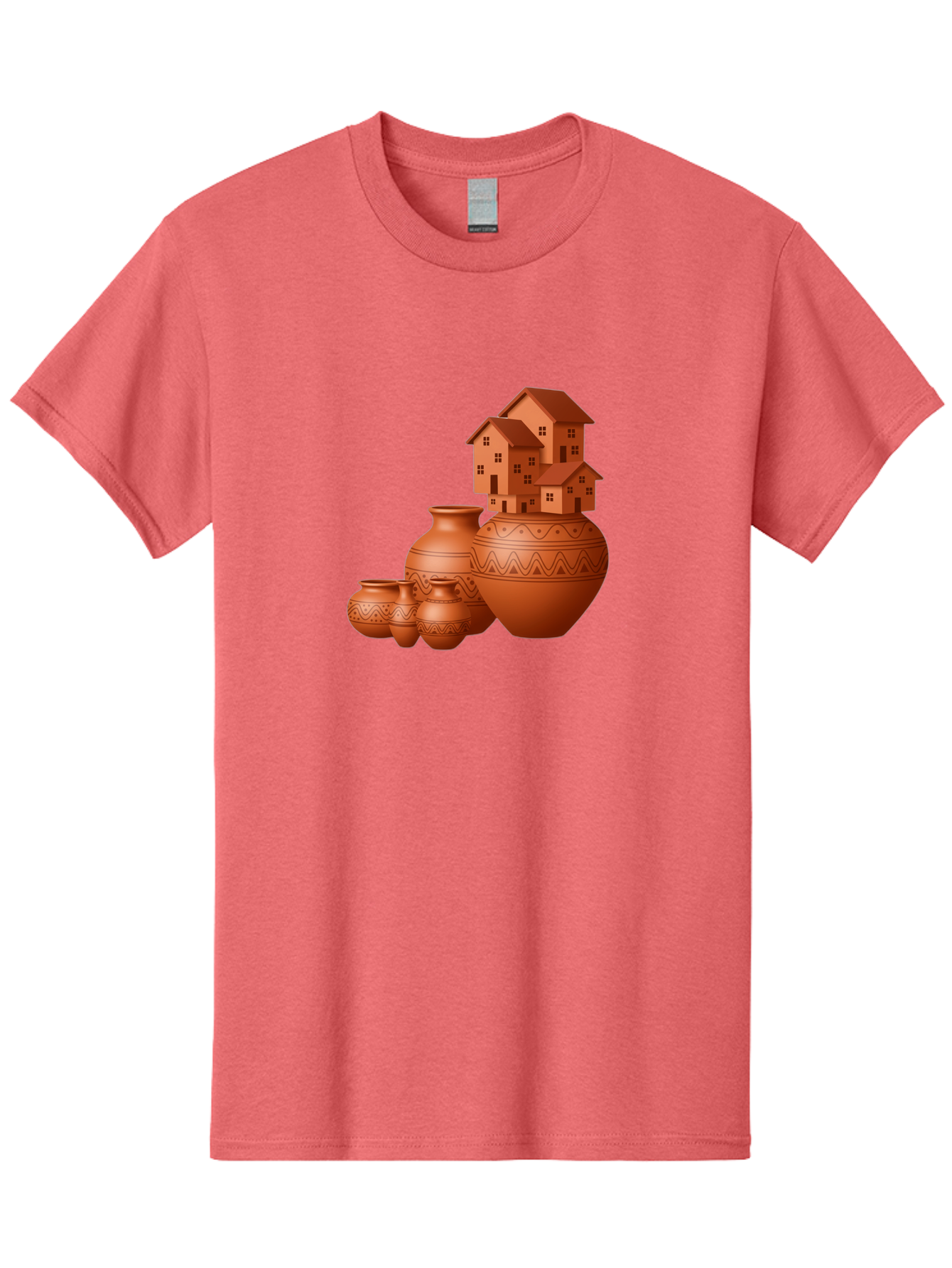 Terracotta-Pots-With-Houses Men'S Graphic Tee, 100% Cotton, Comfortable Casual Summer Wear, Machine Washable, Vintage Camera, Old Camera, Antique Camera, Black Camera, Classic Photography, Photography Equipment, Nostalgic Device, Film Camera, Bah237