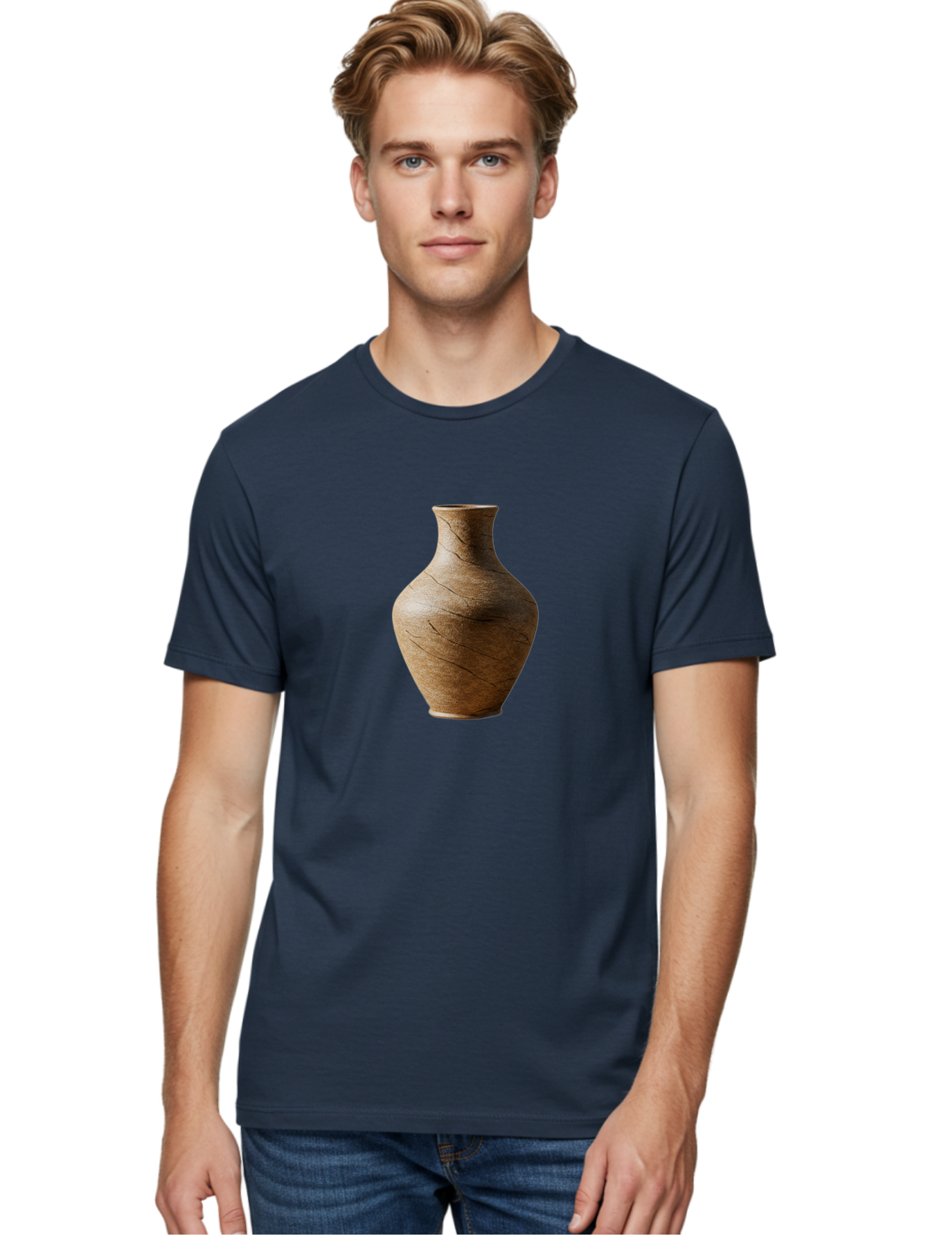 Terracotta-Vase Men'S Graphic Tee, 100% Cotton, Comfortable Casual Summer Wear, Machine Washable, Vintage Camera, Old Camera, Antique Camera, Black Camera, Classic Photography, Photography Equipment, Nostalgic Device, Film Camera, Camera Art Bah239